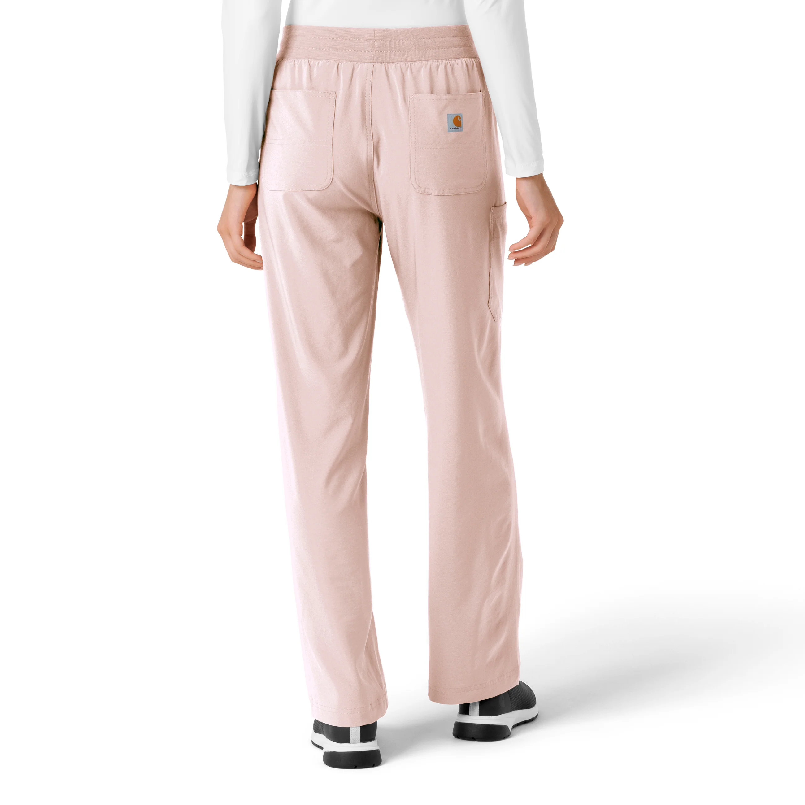 Carhartt Force Cross-Flex Women's Boot Cut Scrub Pant - Soft Rose - Image 2