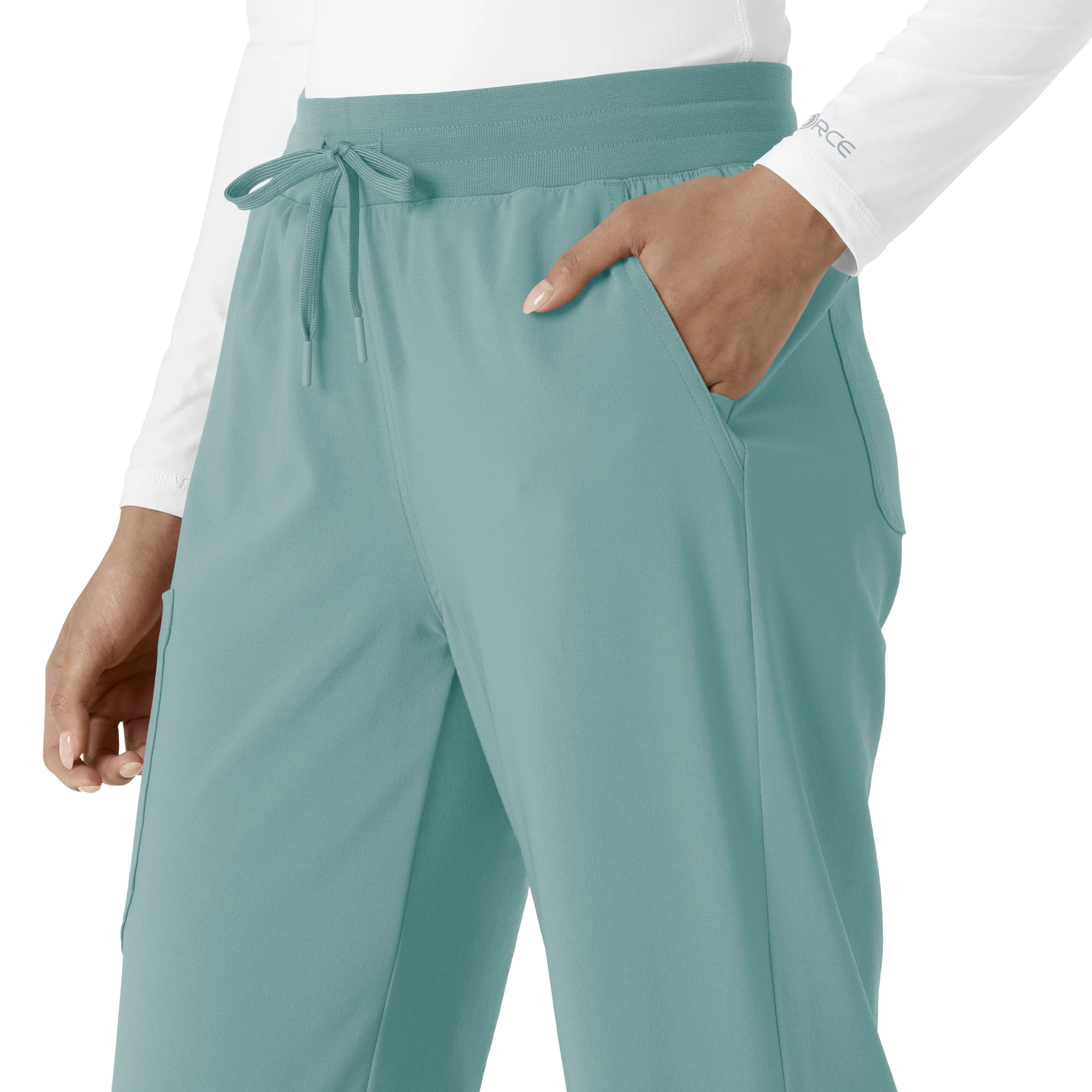 Carhartt Force Cross-Flex Women's Boot Cut Scrub Pant - Summer Blue - Image 7