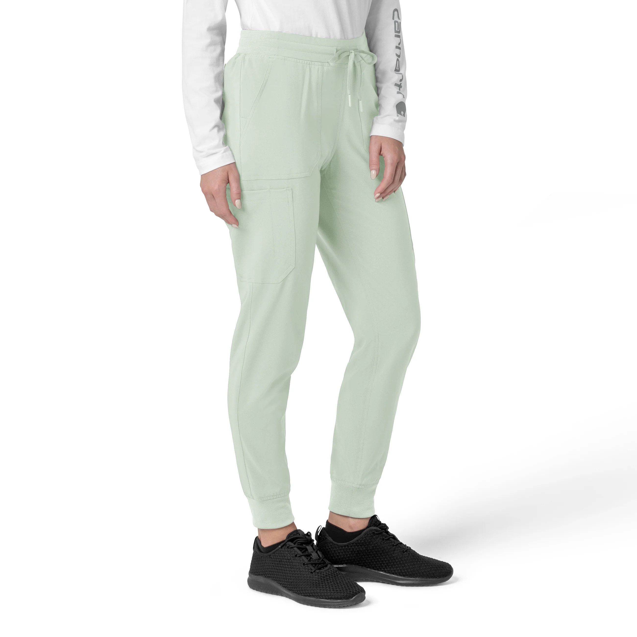 Carhartt Force Cross-Flex Women's Cargo Jogger Scrub Pant - Big Sky - Image 4