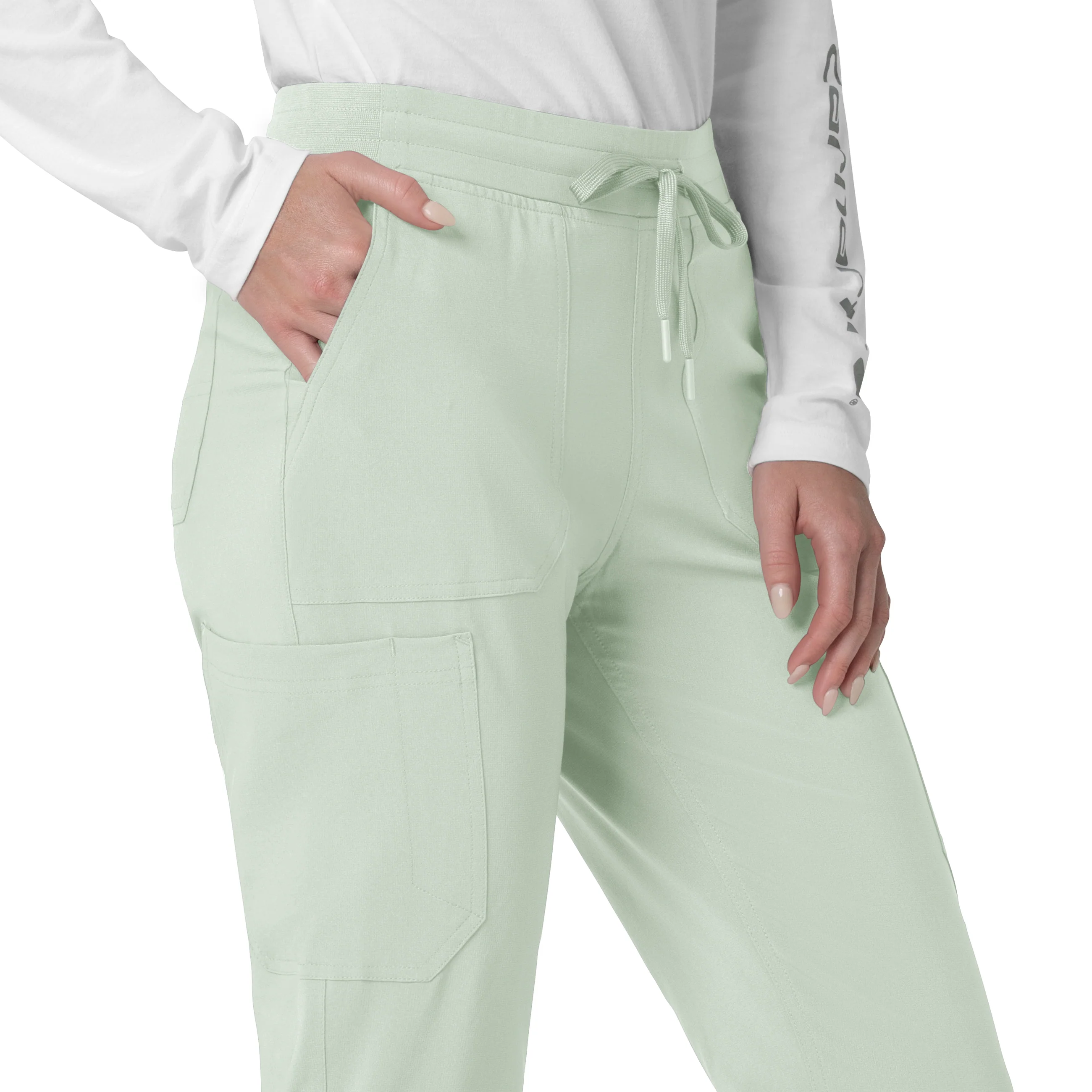 Carhartt Force Cross-Flex Women's Cargo Jogger Scrub Pant - Big Sky - Image 7