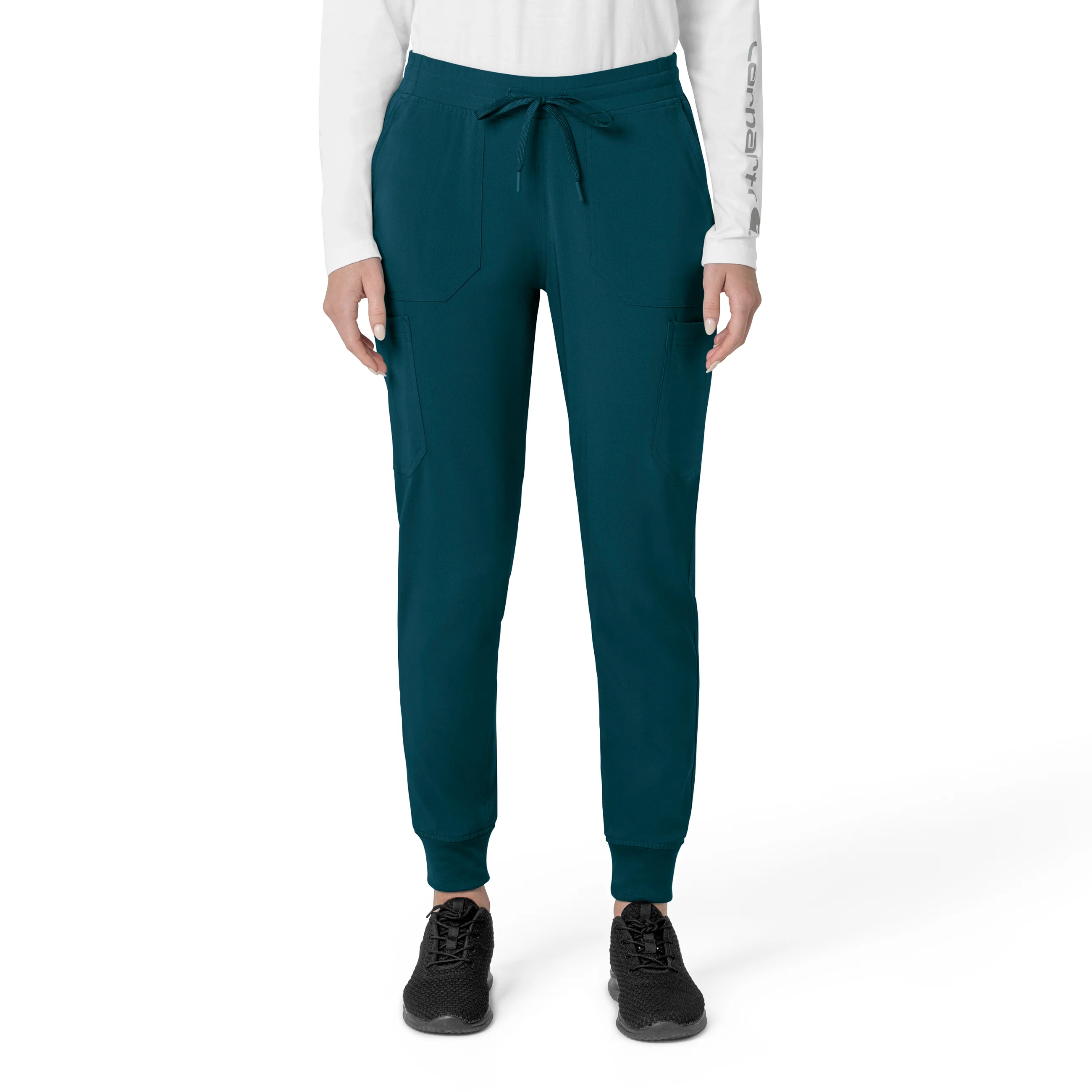 Carhartt Force Cross-Flex Women's Cargo Jogger Scrub Pant - Caribbean