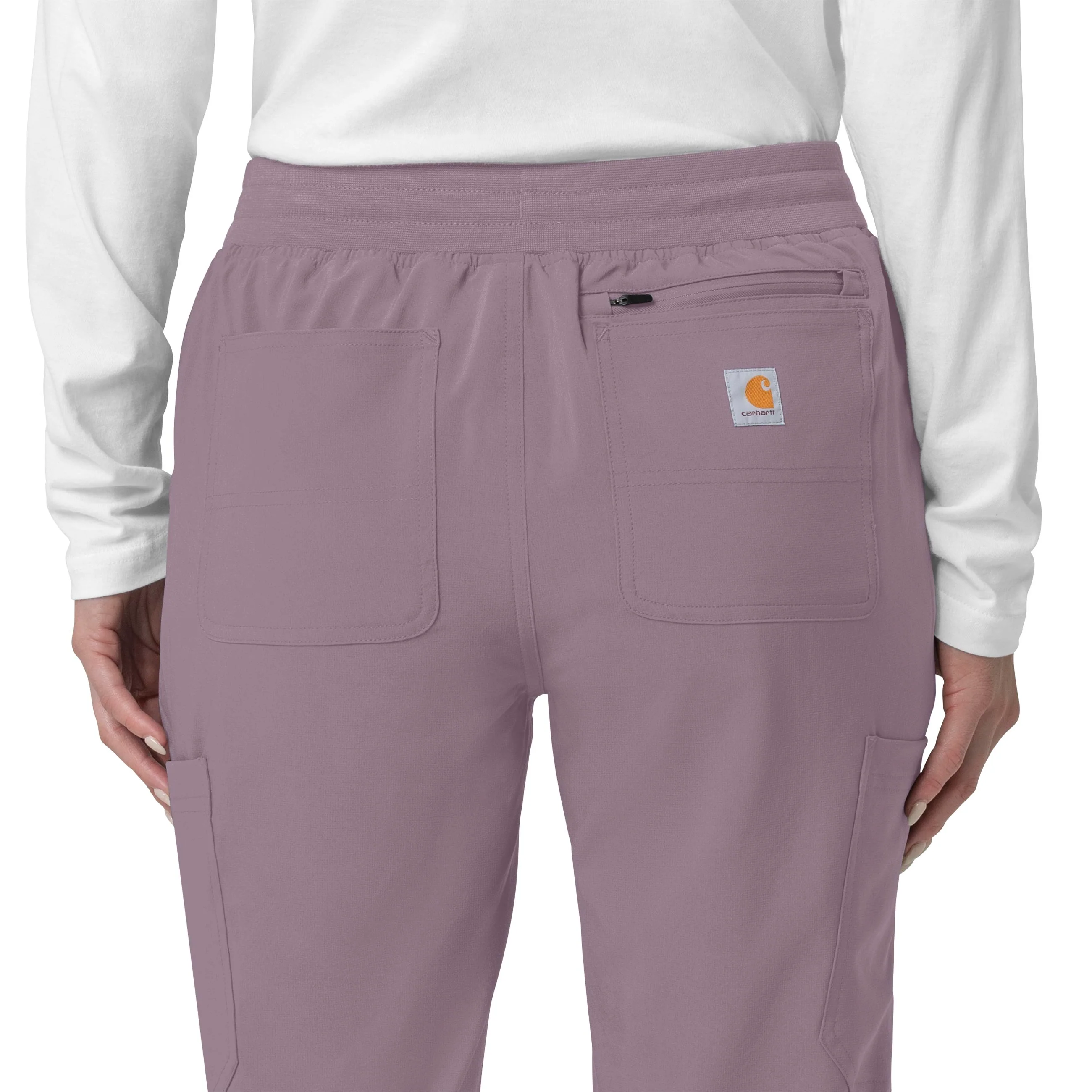 Carhartt Force Cross-Flex Women's Cargo Jogger Scrub Pant - Lavender Mist - Image 6