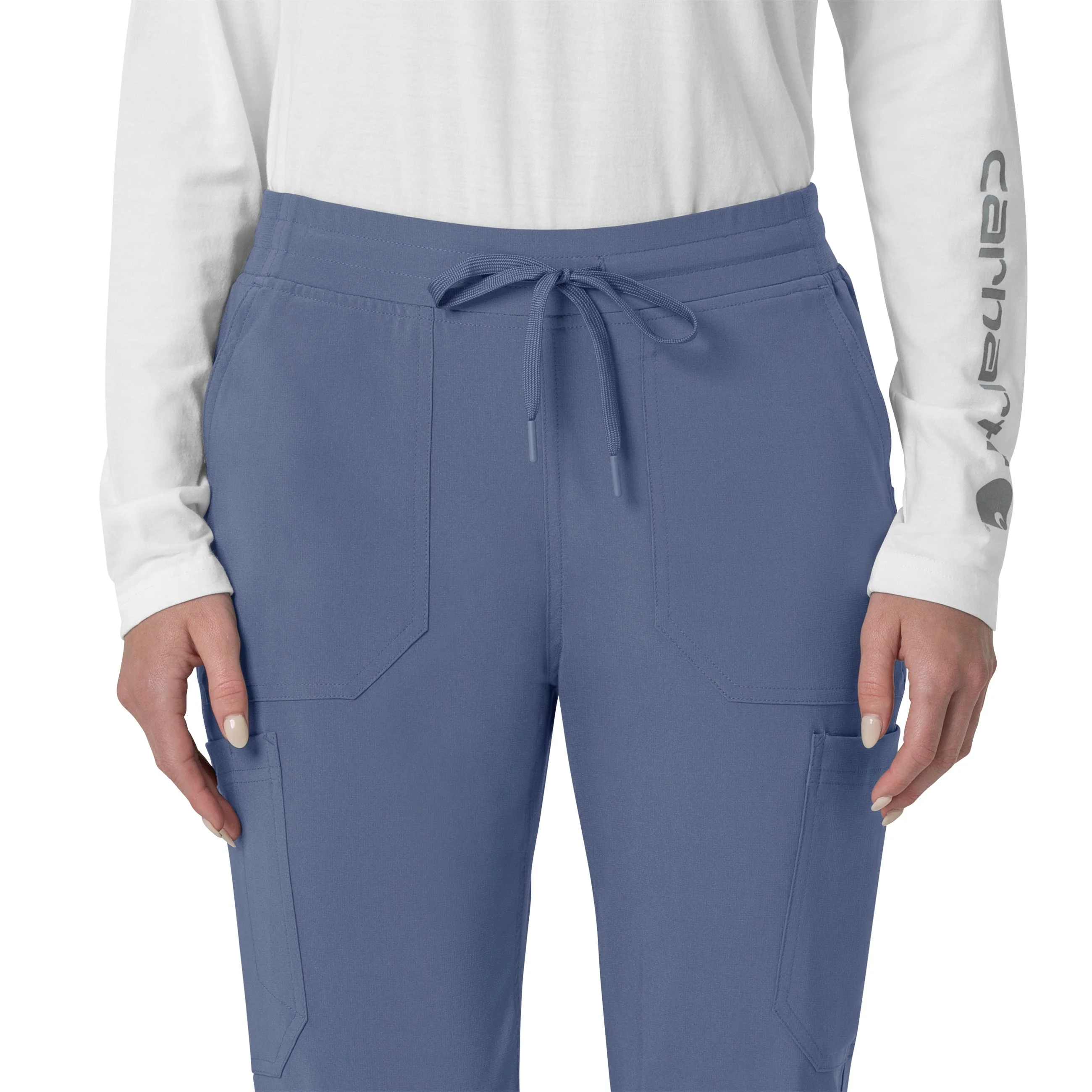 Carhartt Force Cross-Flex Women's Cargo Jogger Scrub Pant - Riverside - Image 4