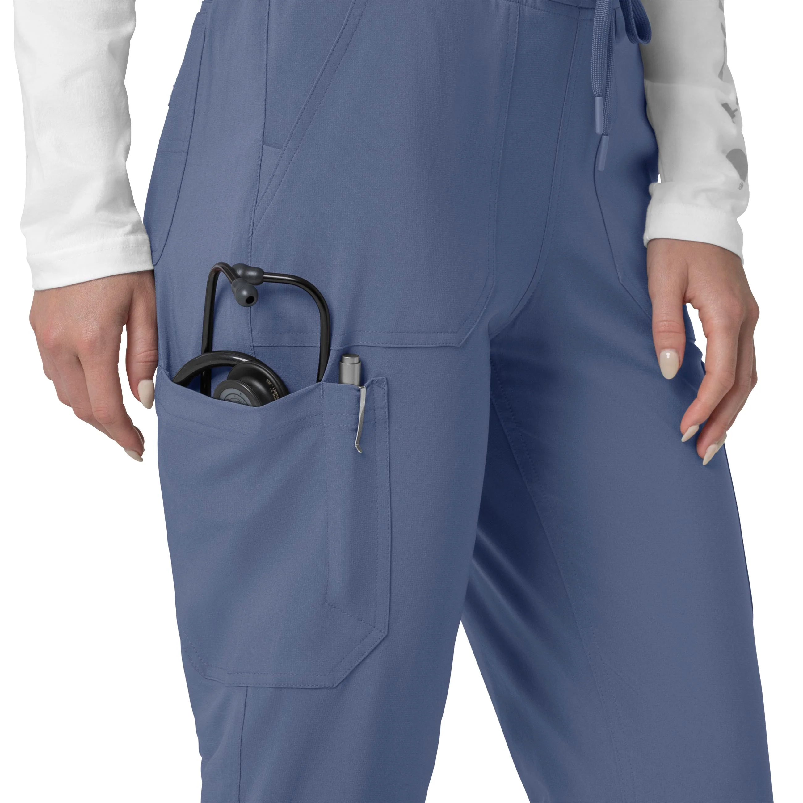 Carhartt Force Cross-Flex Women's Cargo Jogger Scrub Pant - Riverside - Image 7