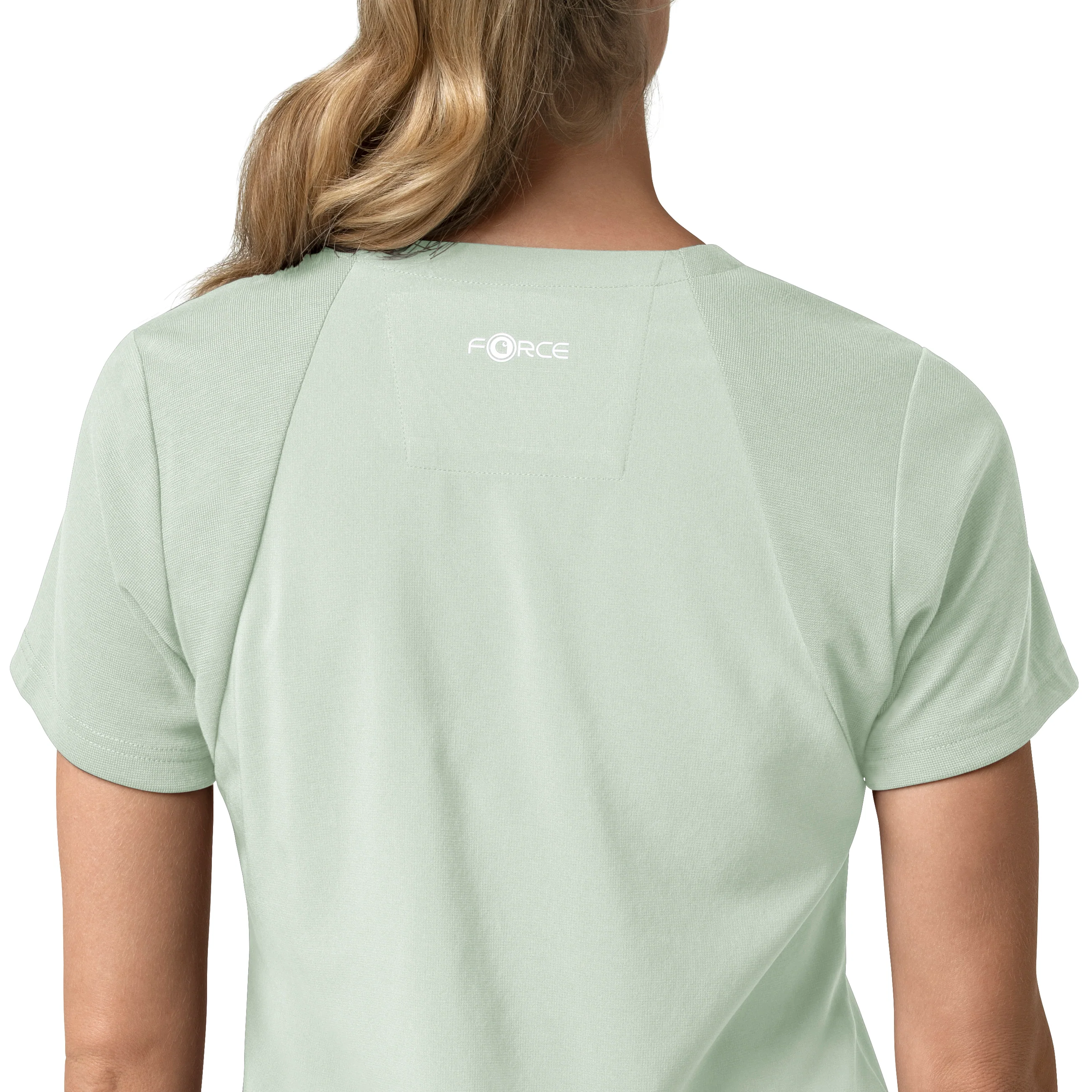 Carhartt Force Cross-Flex Women's Flex Panel V-Neck Scrub Top - Big Sky - Image 7