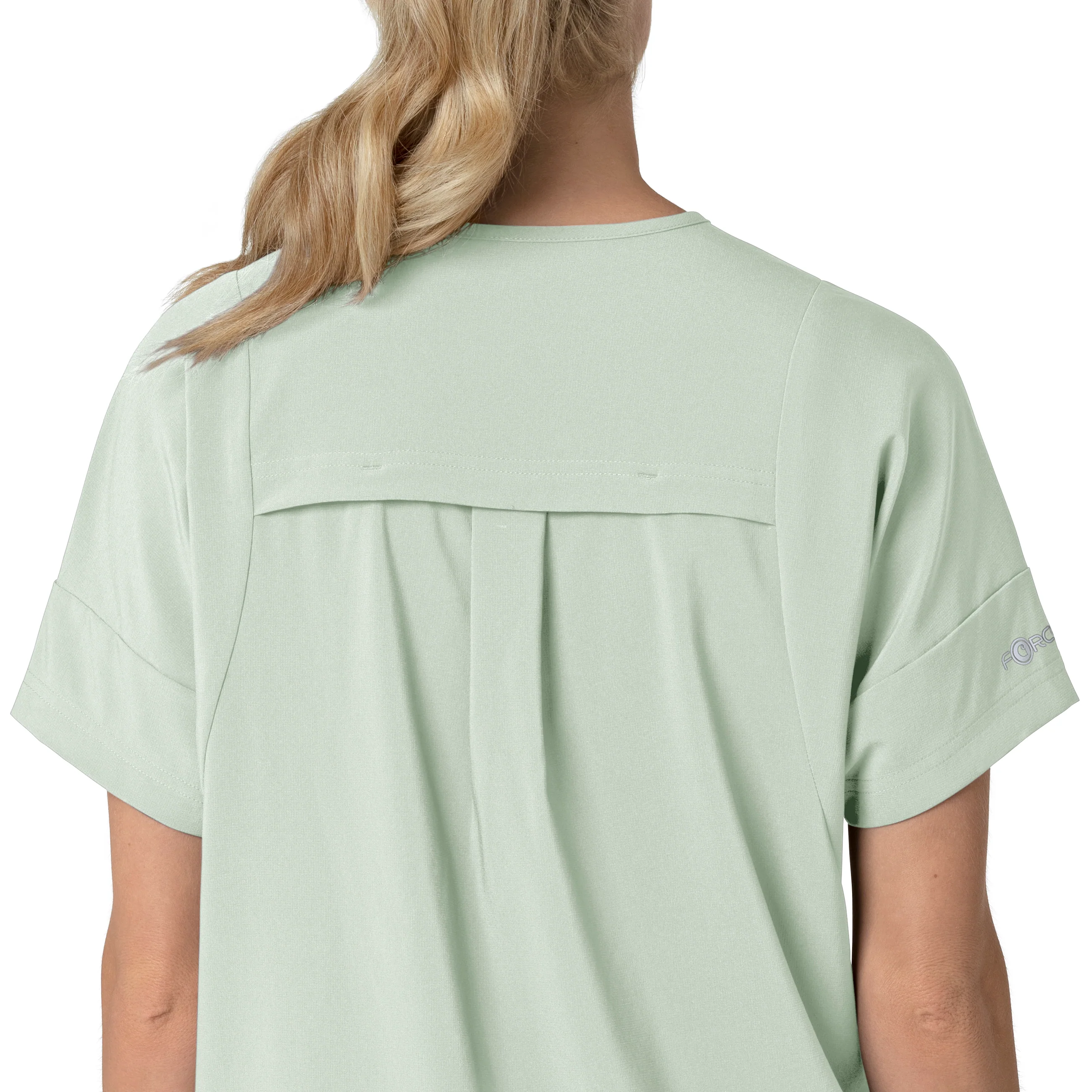 Carhartt Force Cross-Flex Women's Oversized V-Neck Scrub Top - Big Sky - Image 6