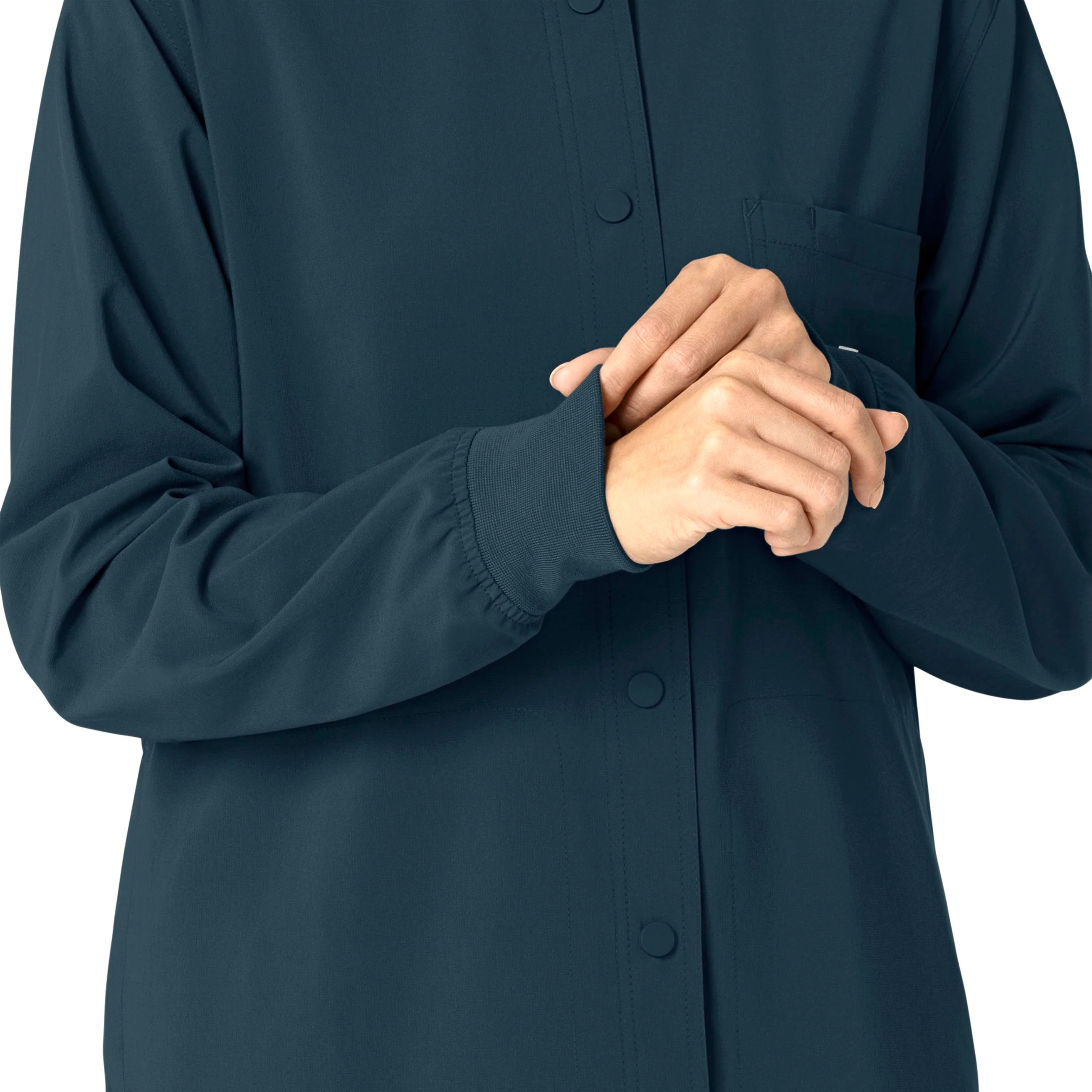 Carhartt Force Cross-Flex Women's Shirt Jacket - Deep Navy - Image 9