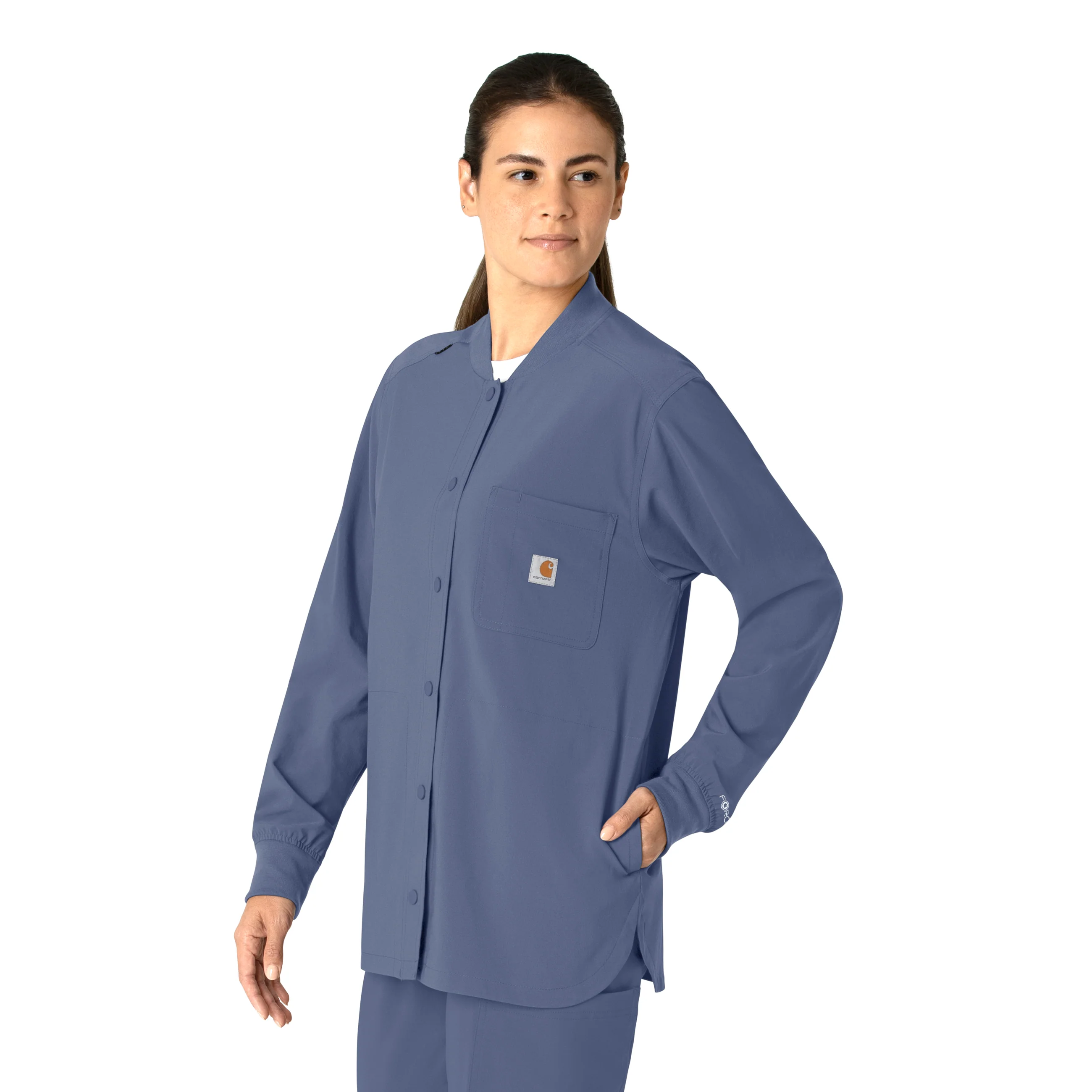 Carhartt Force Cross-Flex Women's Shirt Jacket - Riverside - Image 4