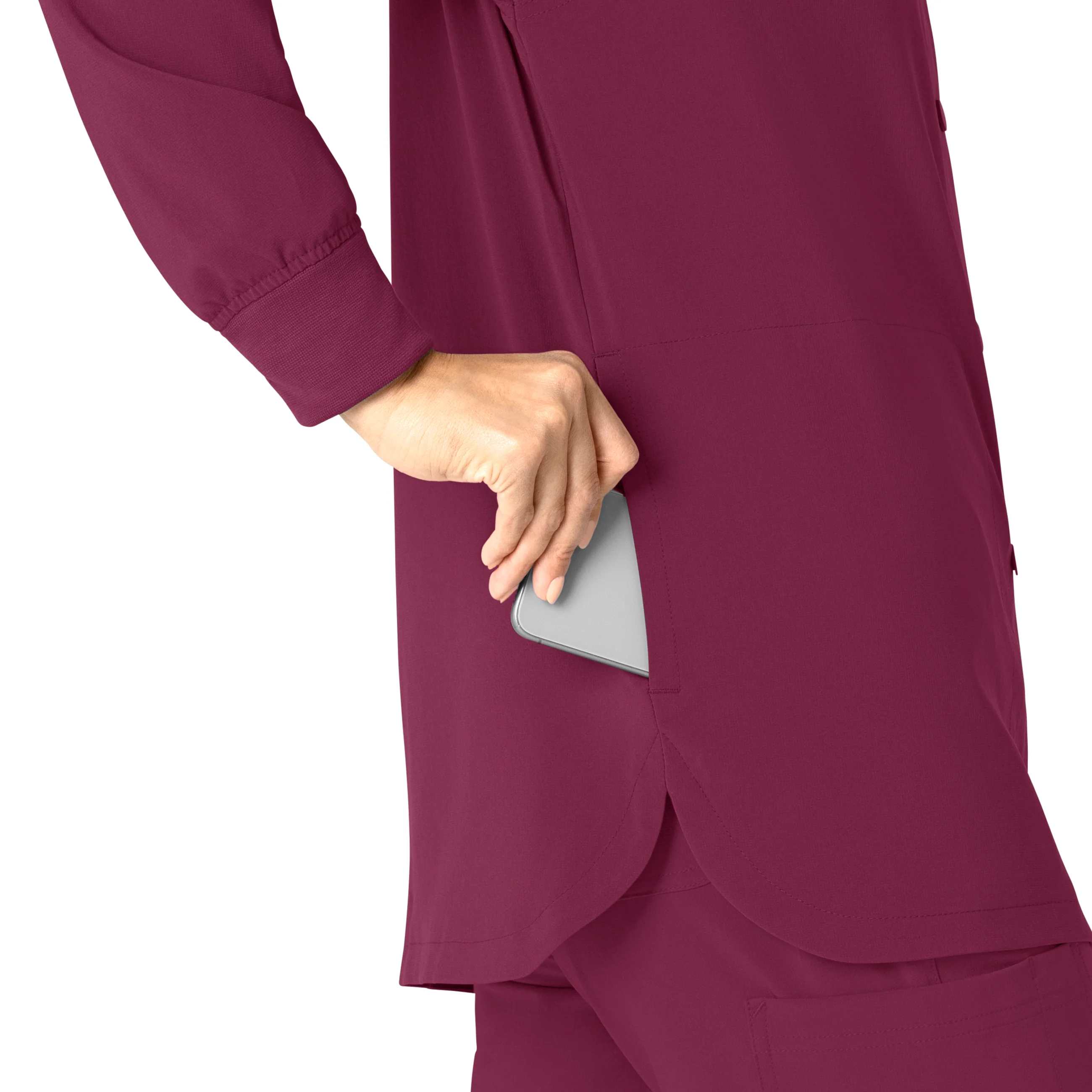Carhartt Force Cross-Flex Women's Shirt Jacket - Wine - Image 9