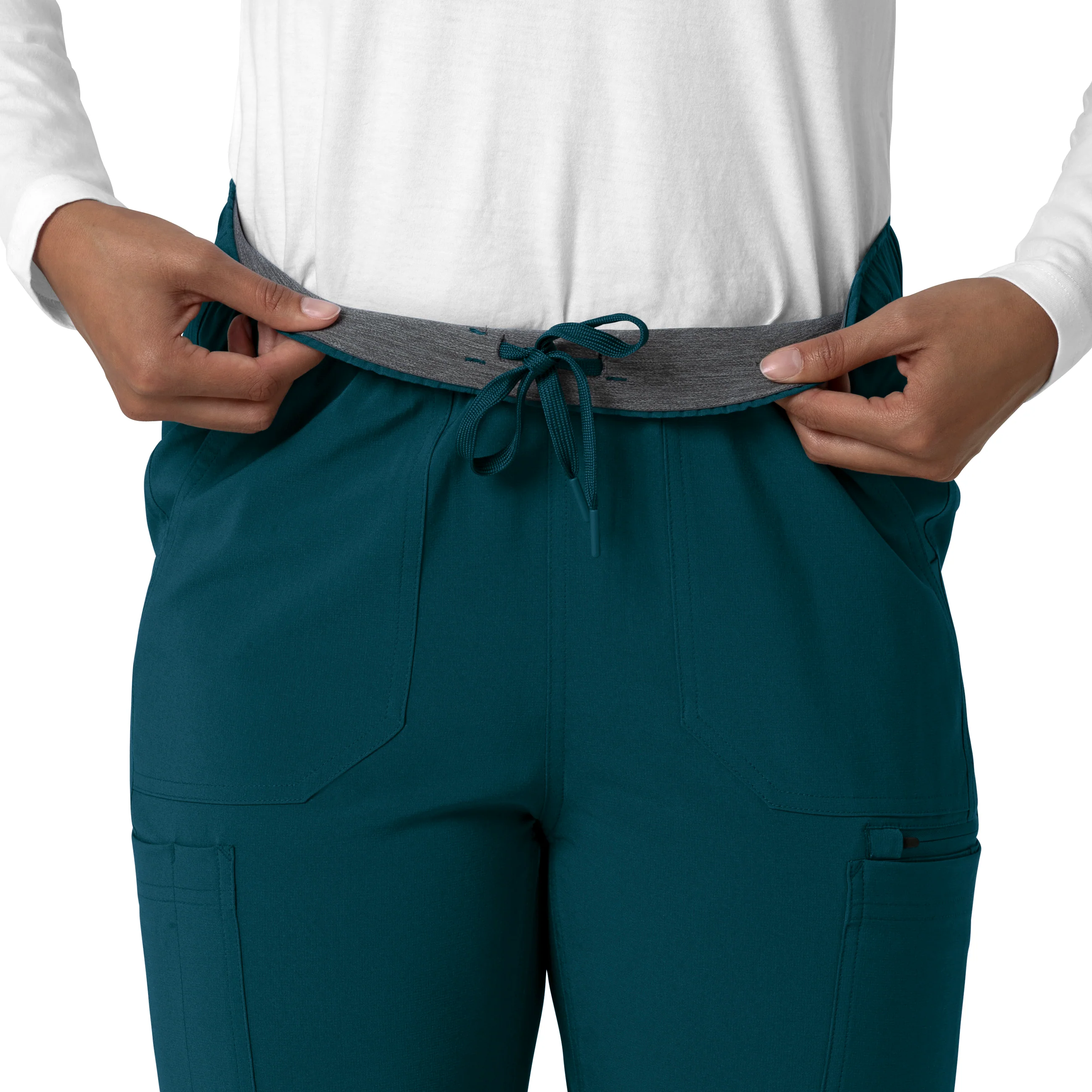 Carhartt Force Cross-Flex Women's Straight Leg Cargo Scrub Pant - Caribbean - Image 6