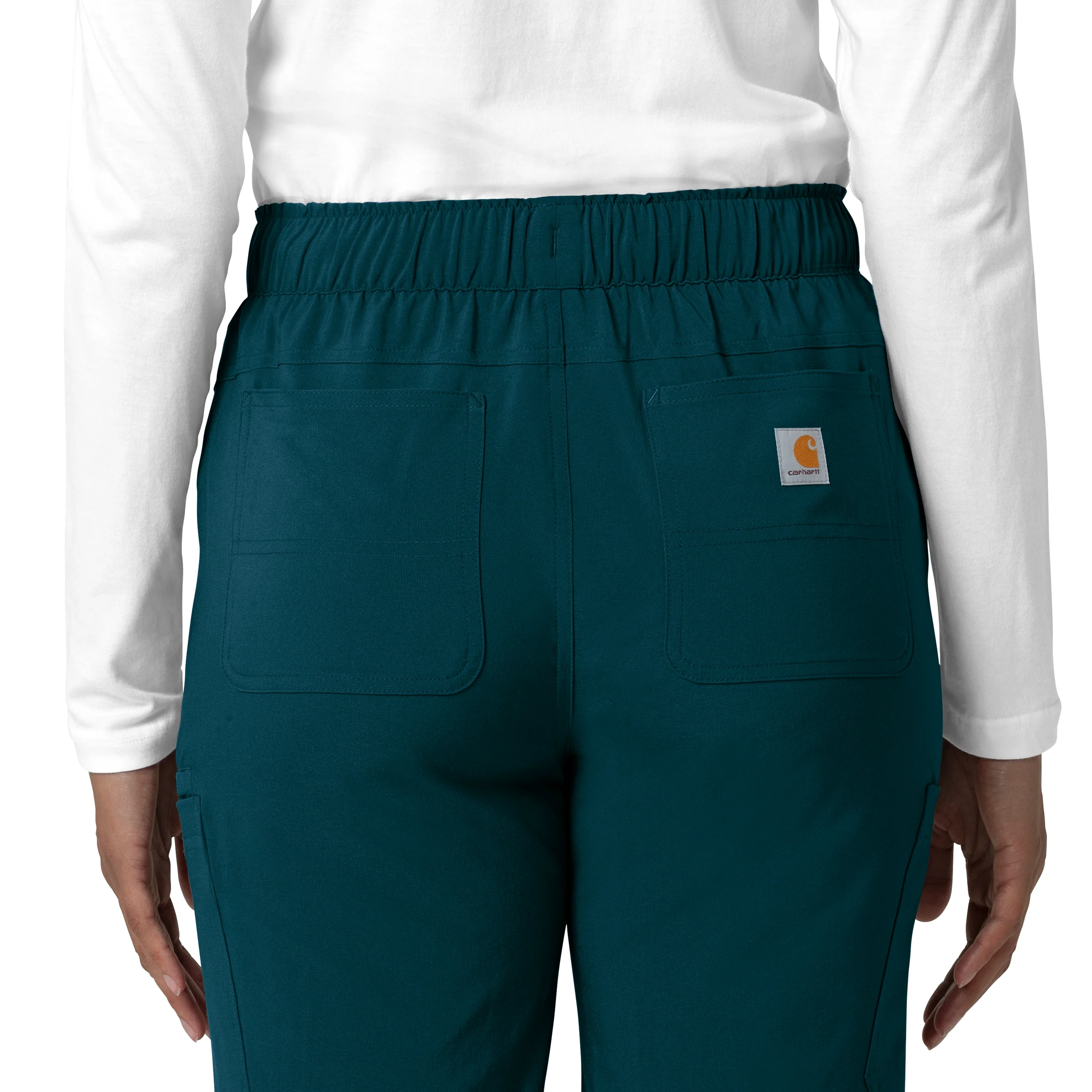 Carhartt Force Cross-Flex Women's Straight Leg Cargo Scrub Pant - Caribbean - Image 8