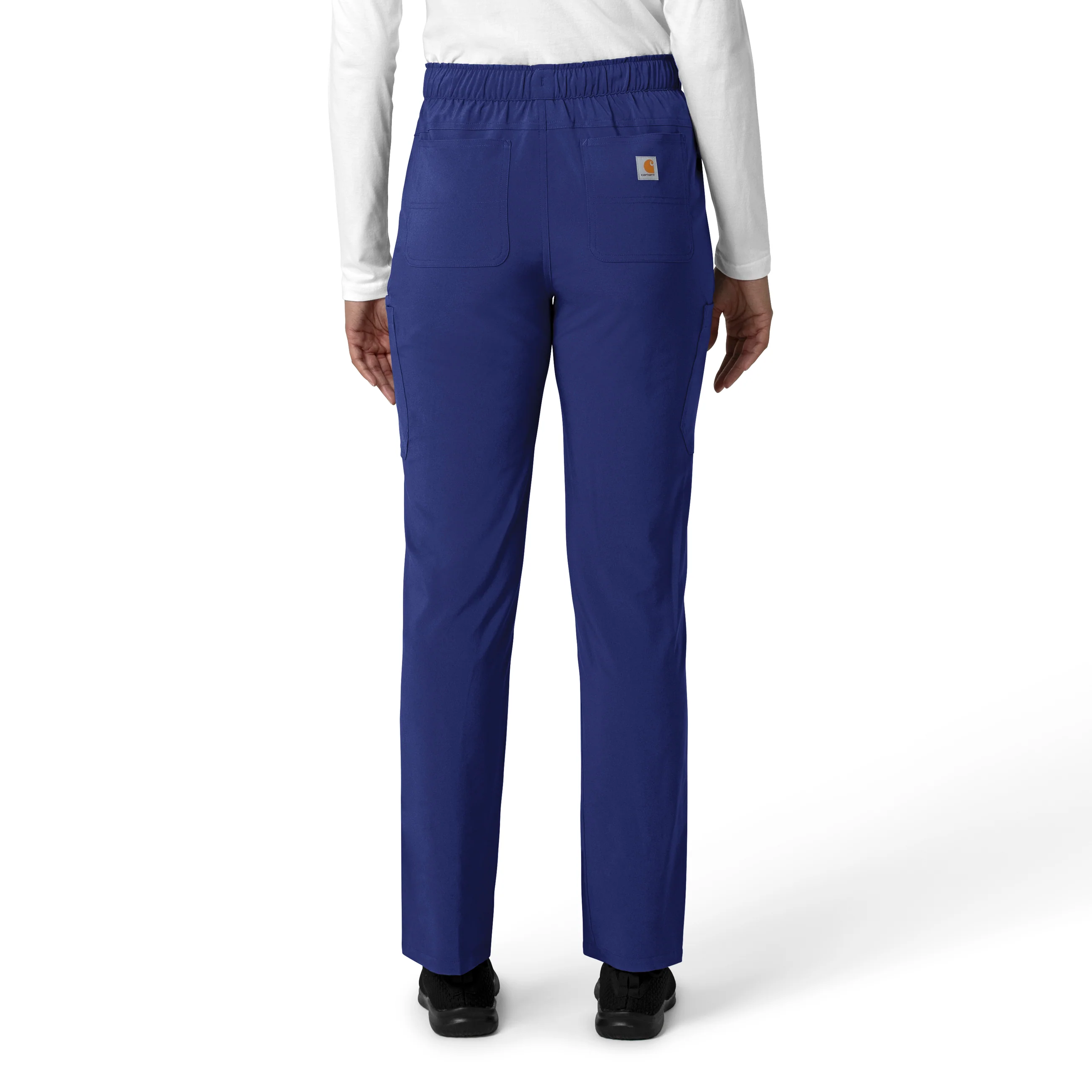 Carhartt Force Cross-Flex Women's Straight Leg Cargo Scrub Pant - Galaxy Blue - Image 2