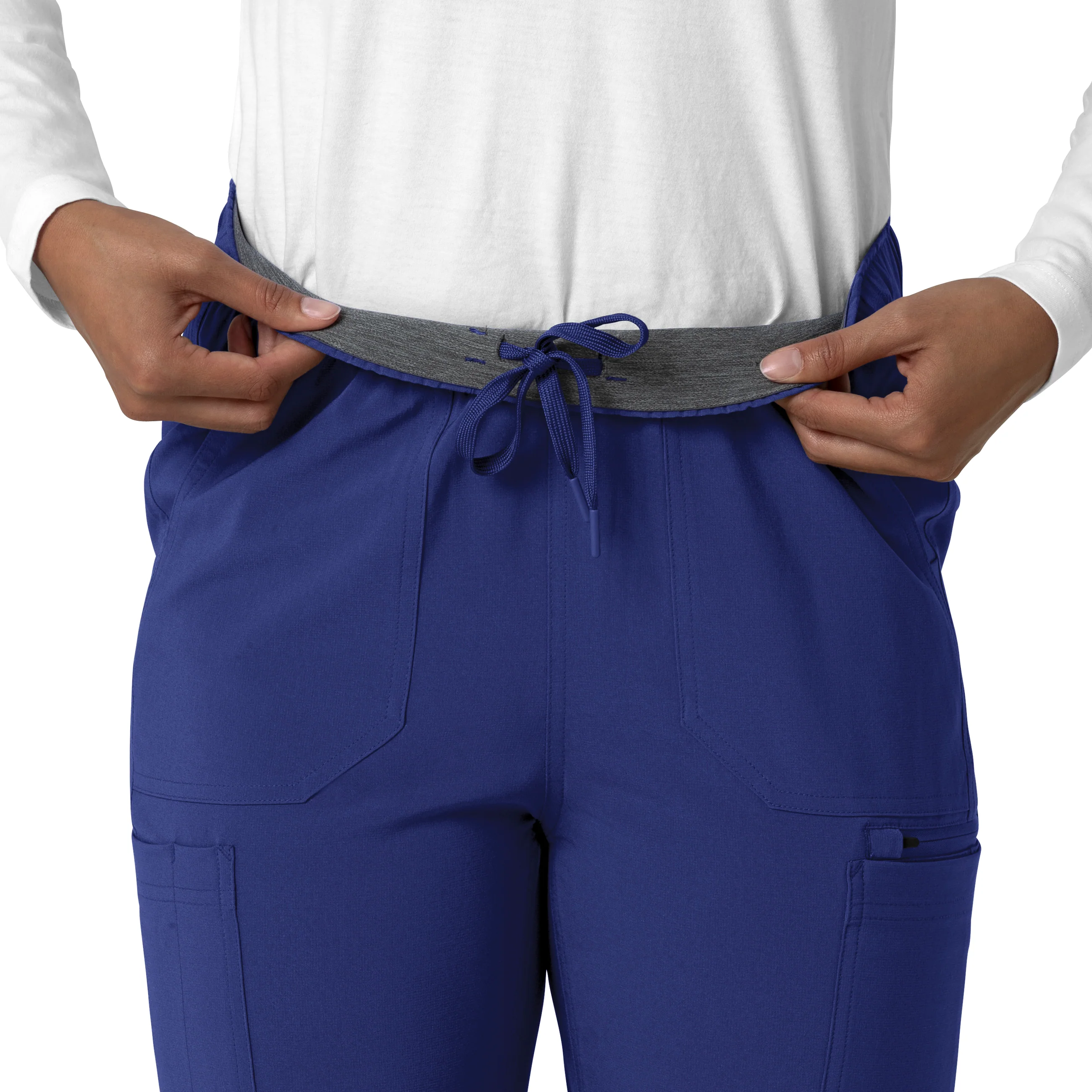 Carhartt Force Cross-Flex Women's Straight Leg Cargo Scrub Pant - Galaxy Blue - Image 6