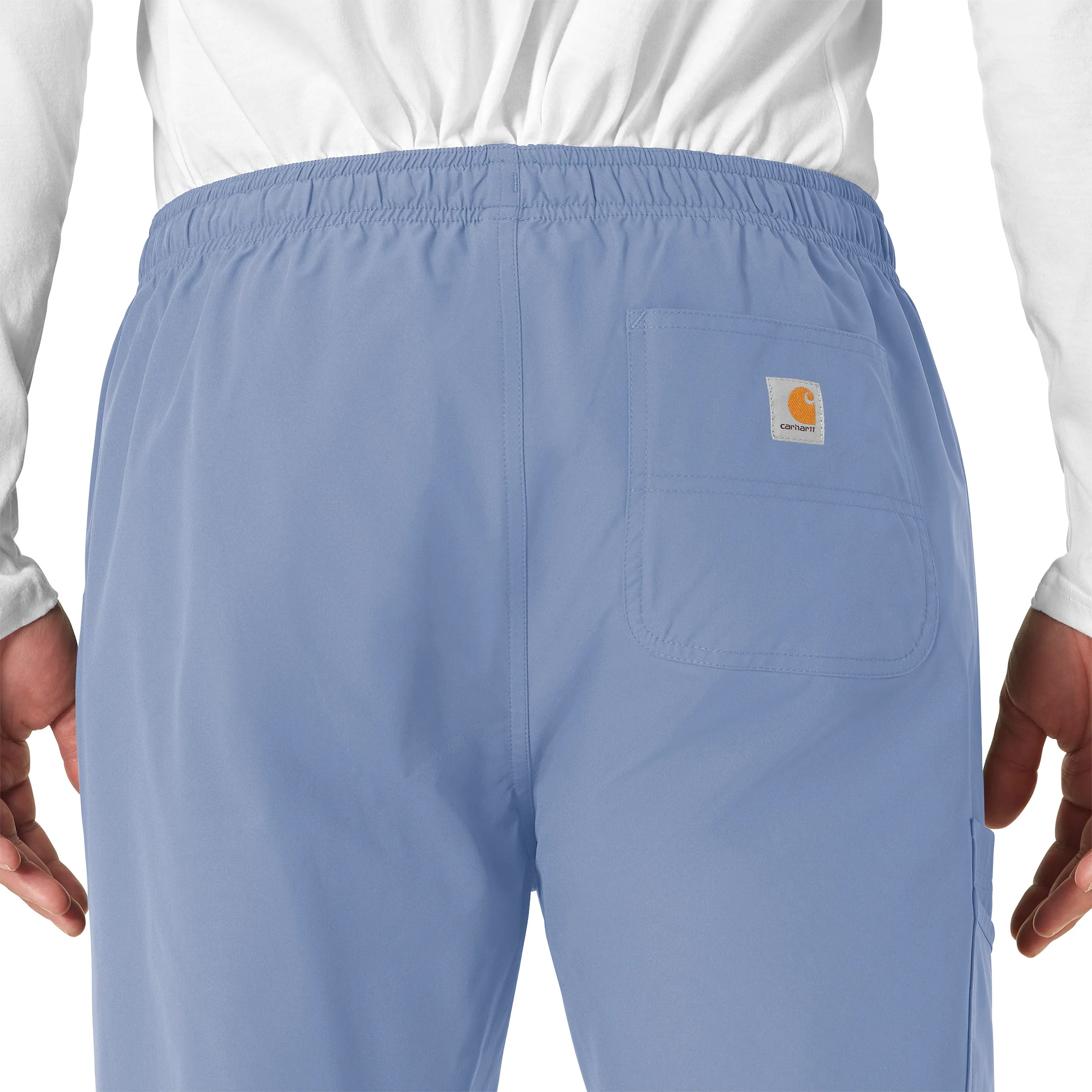 Carhartt Force Essentials Unisex Elastic Waist Cargo Scrub Pant - Ceil Blue - Image 6
