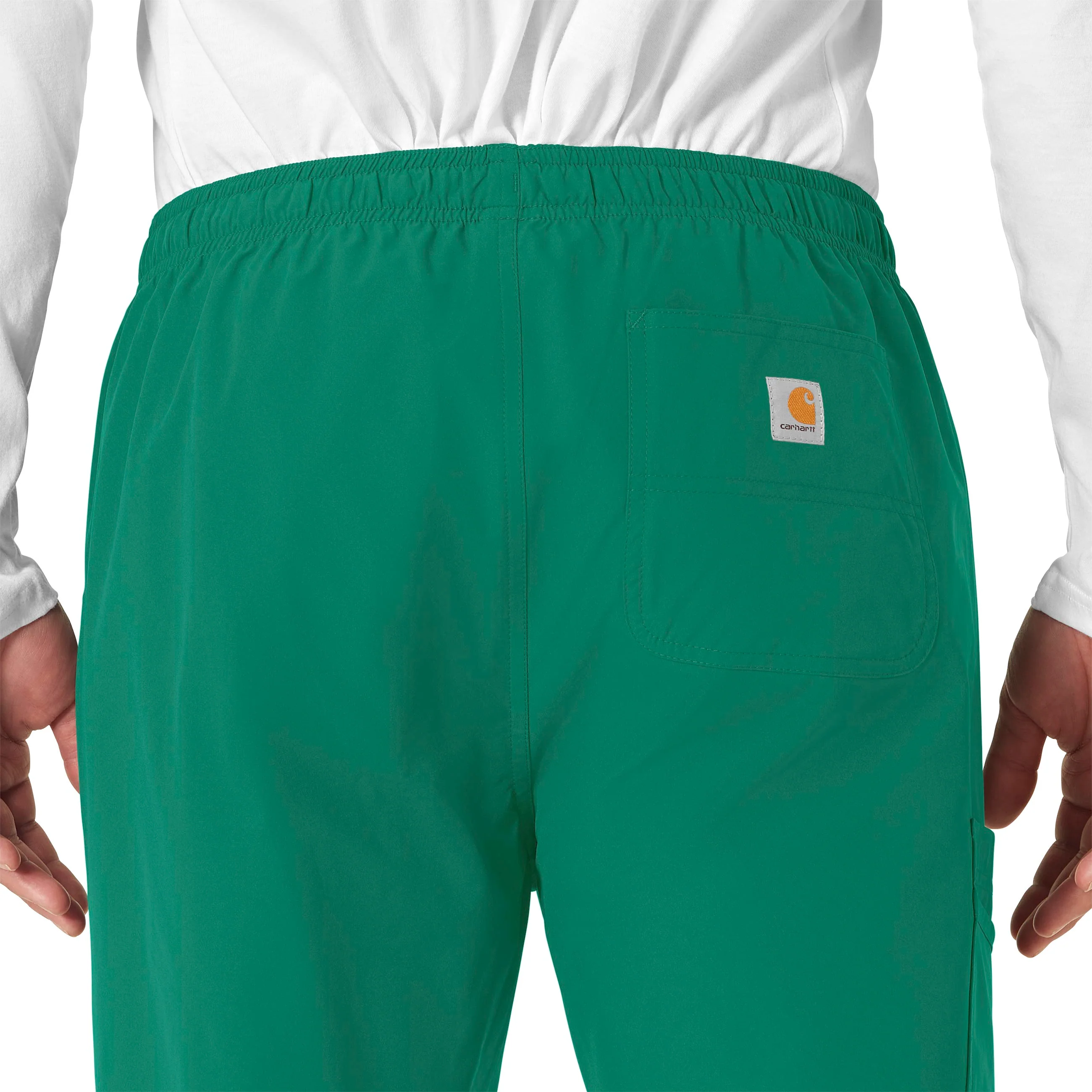 Carhartt Force Essentials Unisex Elastic Waist Cargo Scrub Pant - Hunter - Image 6