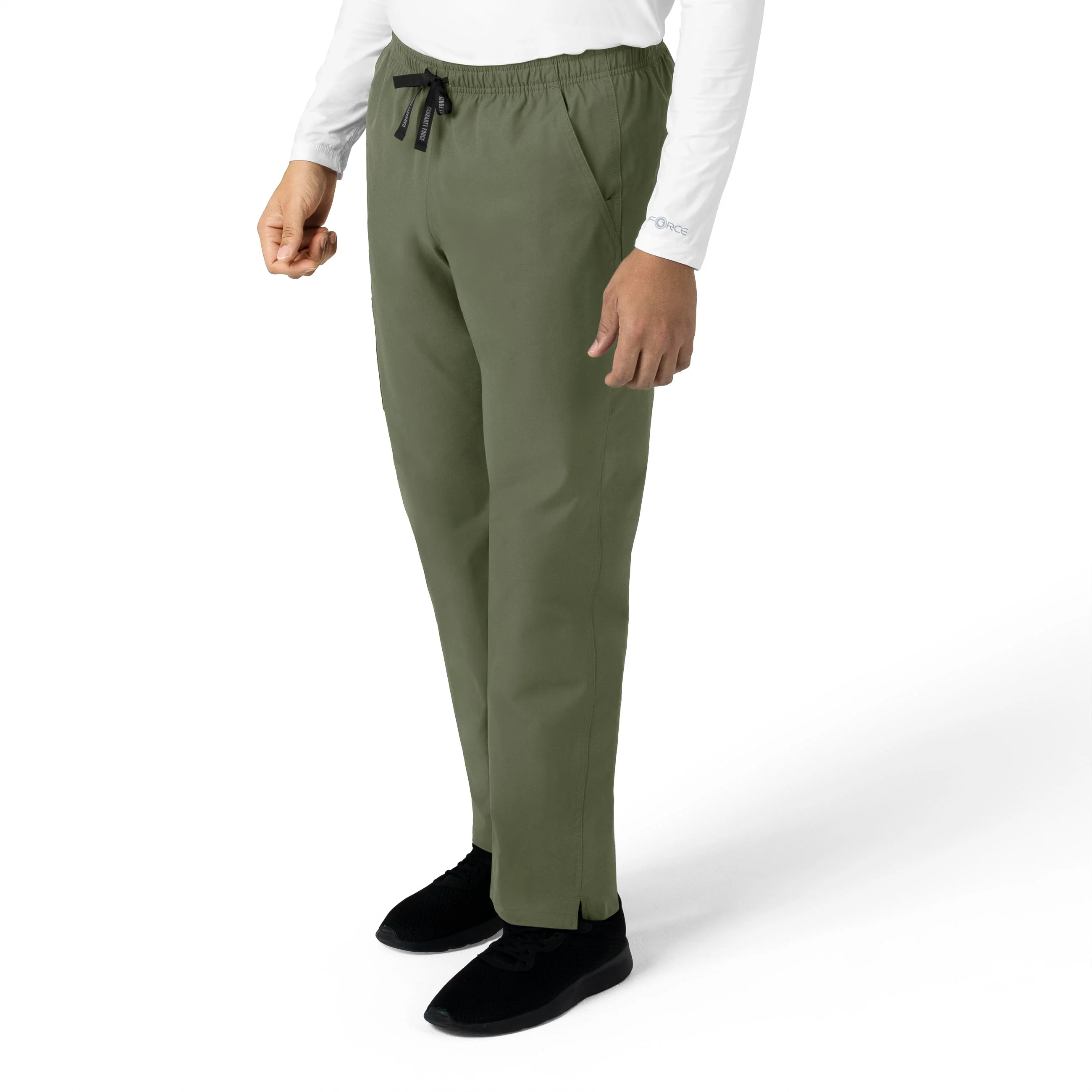 Carhartt Force Essentials Unisex Elastic Waist Cargo Scrub Pant - Olive - Image 4