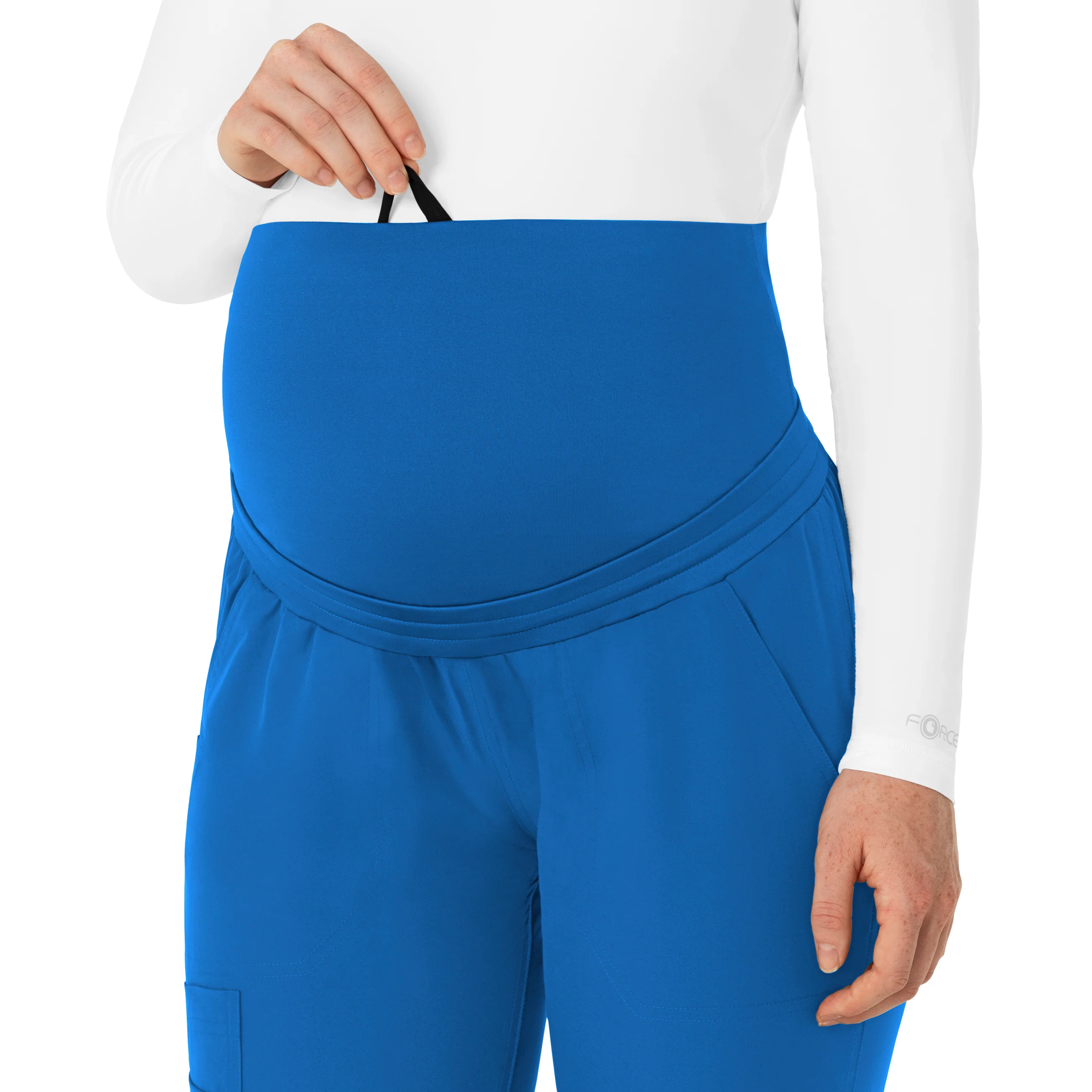 Carhartt Force Essentials Women's Maternity Jogger Scrub Pant - Royal - Image 5