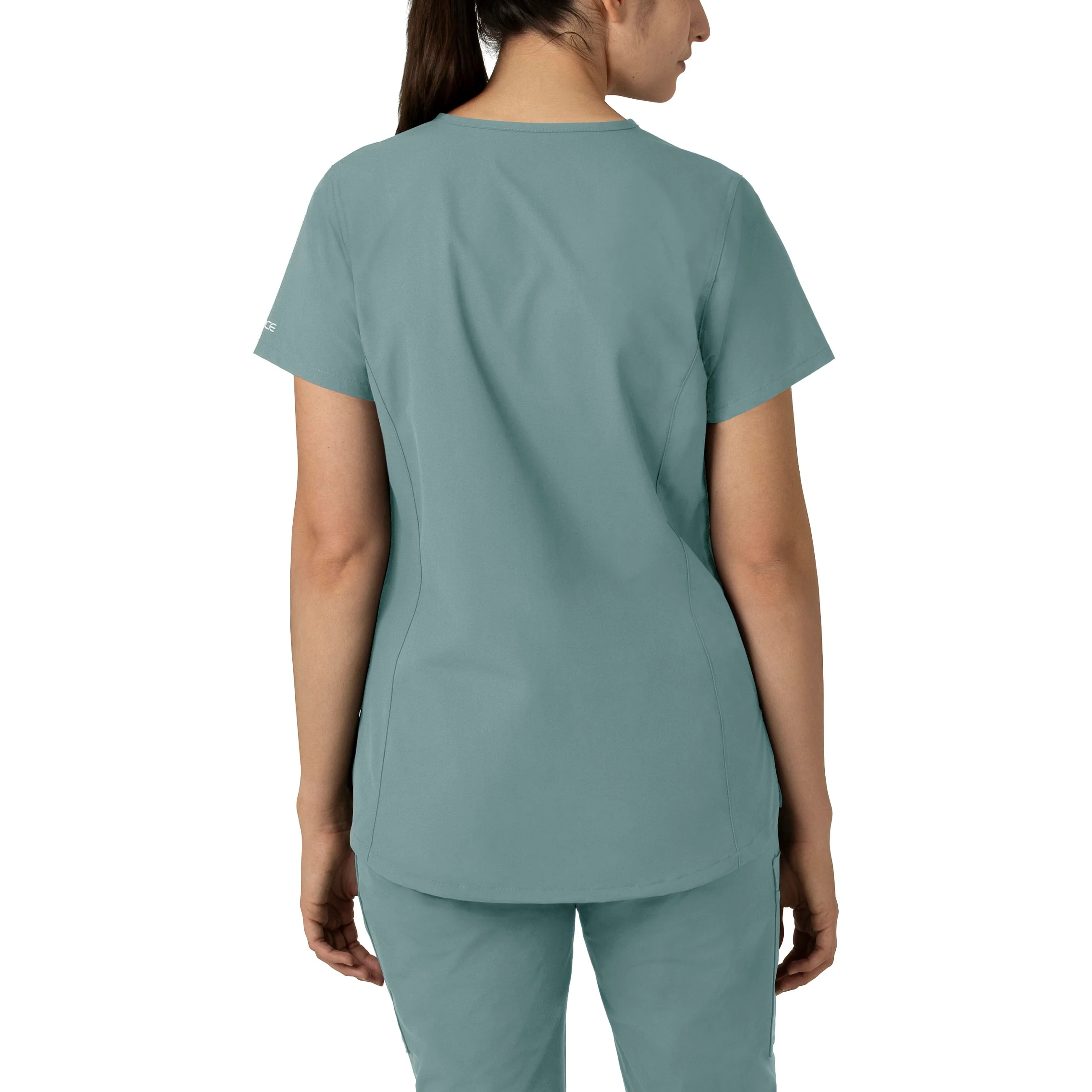 Carhartt Force Essentials Women's Notch Neck Tunic Scrub Top - Summer Blue - Image 2