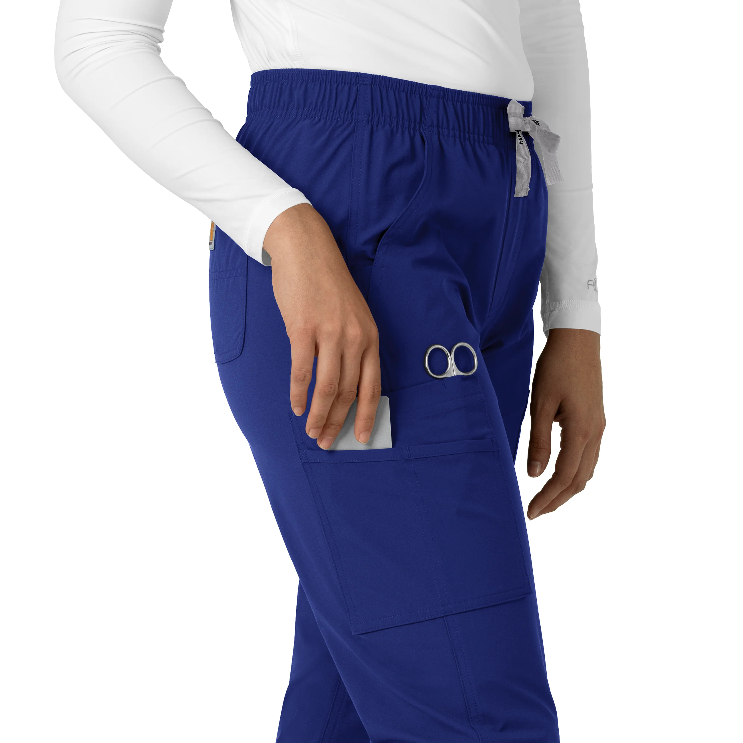 Carhartt Force Essentials Women's Straight Leg Scrub Pant - Galaxy Blue - Image 6