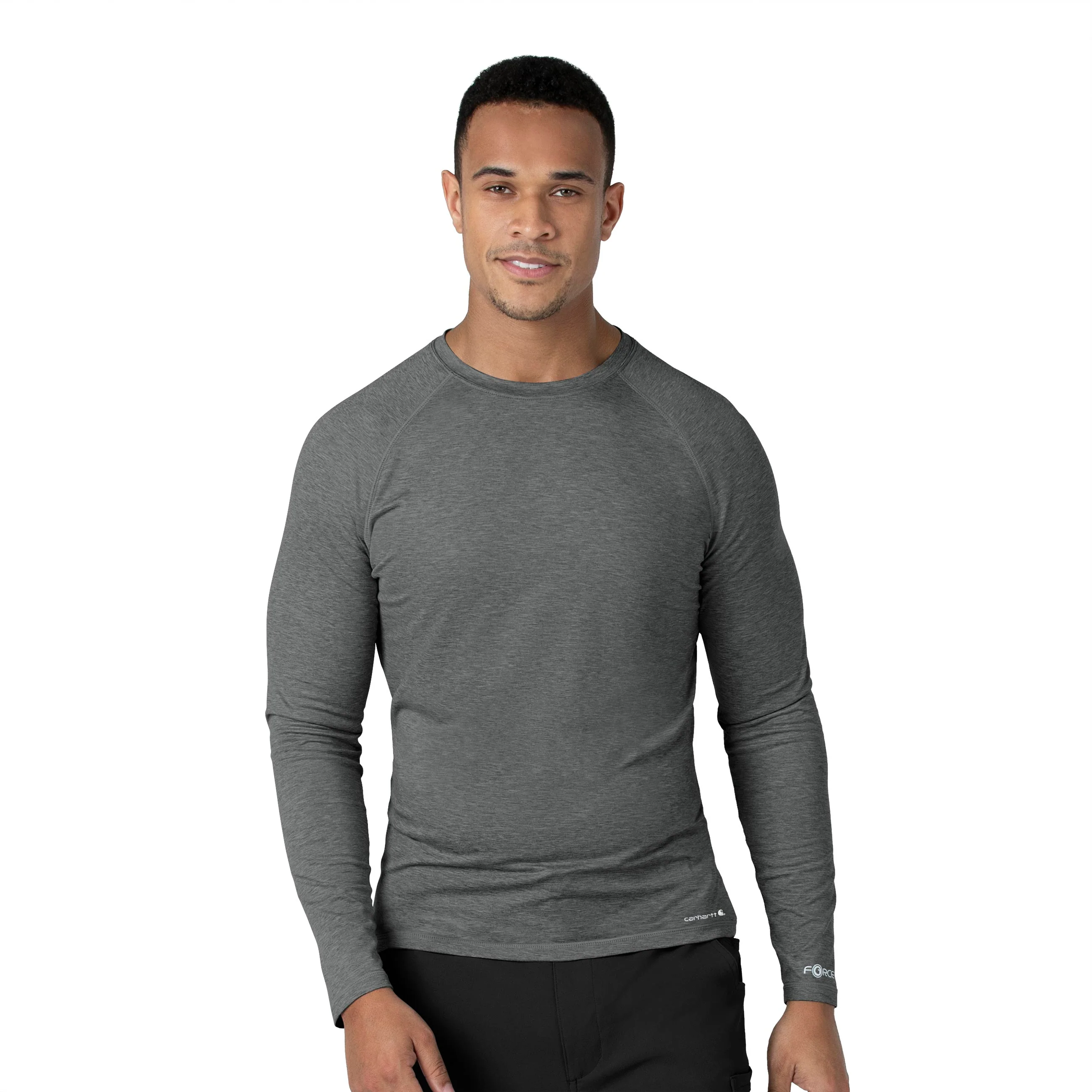 Carhartt Force Men's Long Sleeve Tee - Pewter Heather