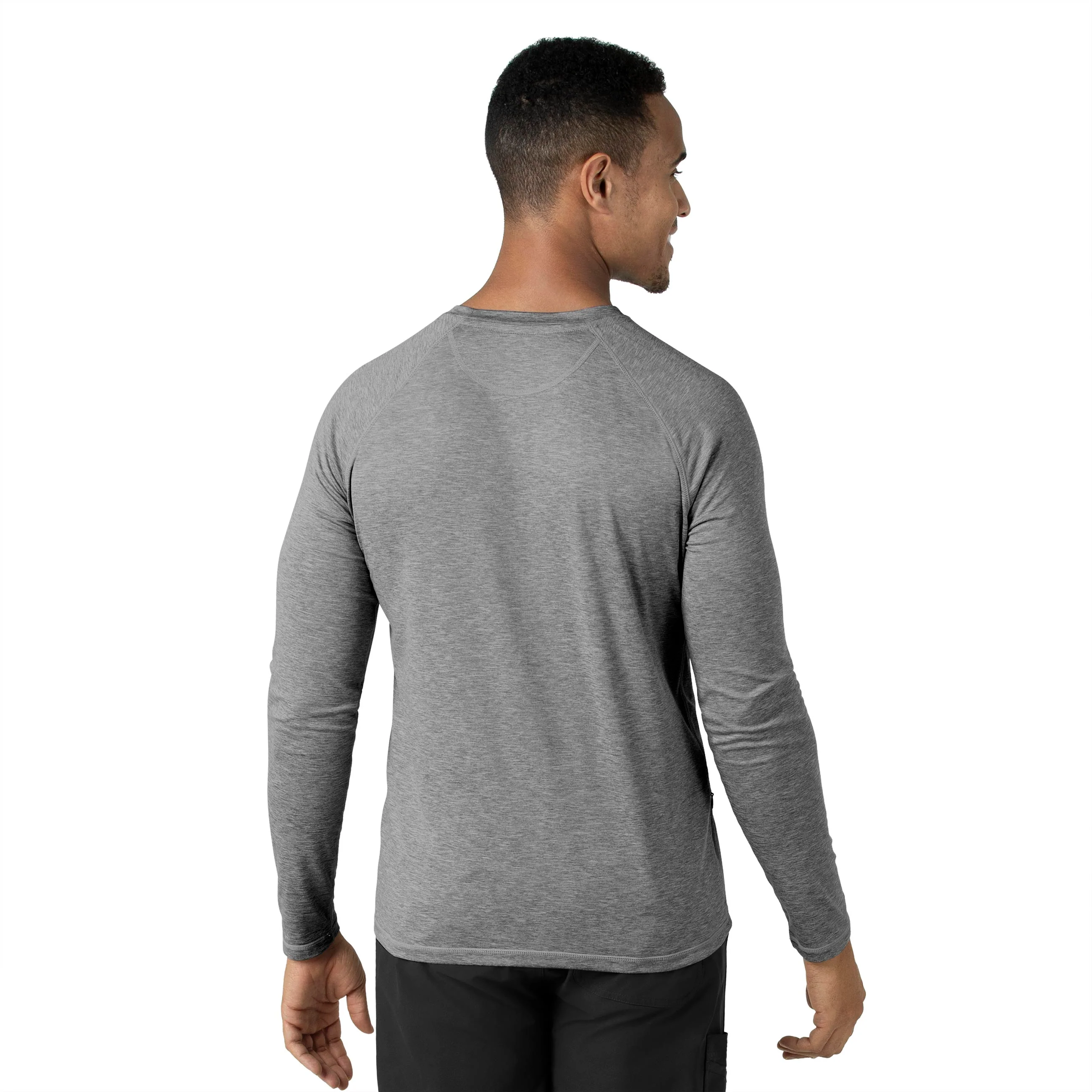 Carhartt Force Men's Performance Long Sleeve Tee - Grey Heather - Image 2