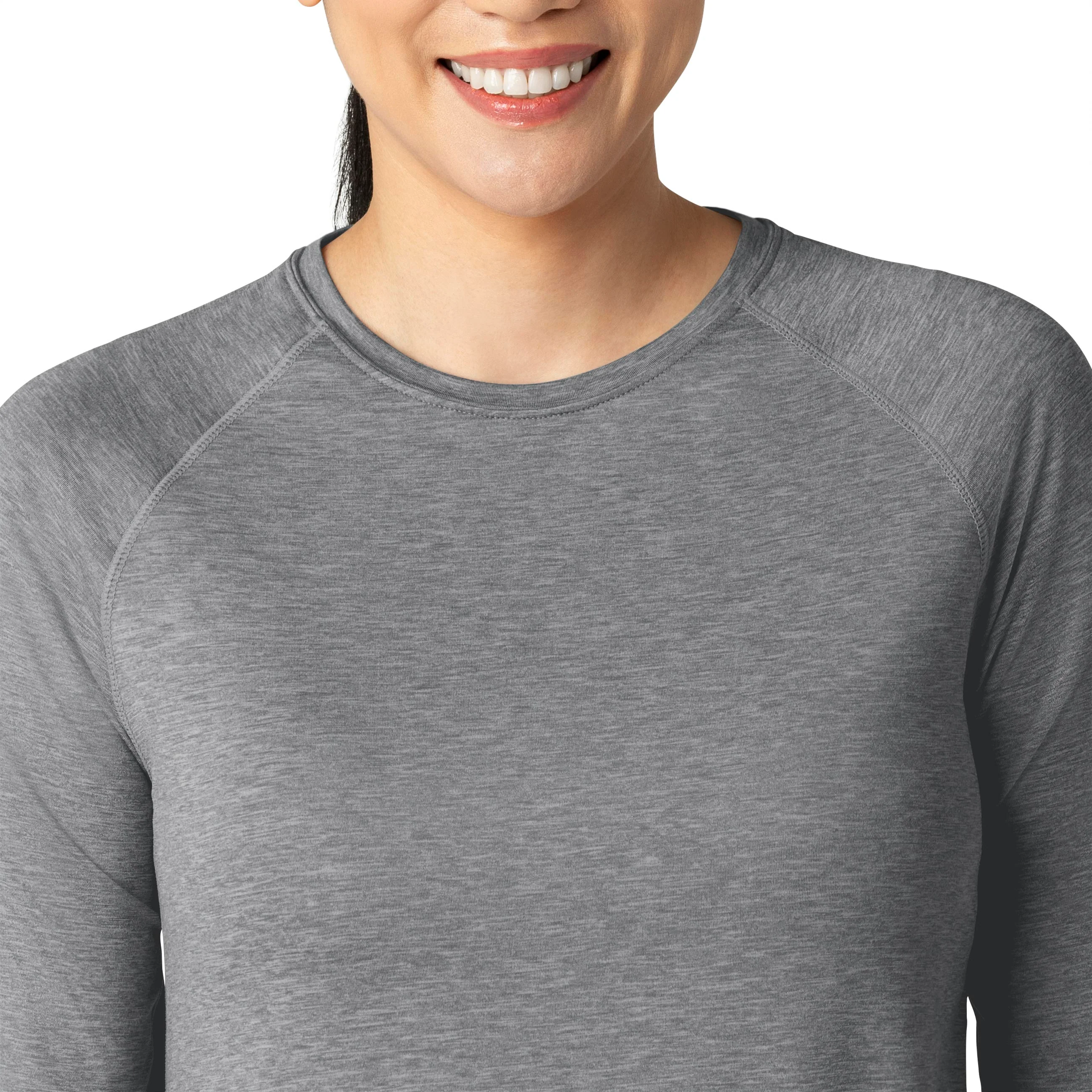 Carhartt Force Women's Performance Long Sleeve Tee - Grey Heather - Image 7