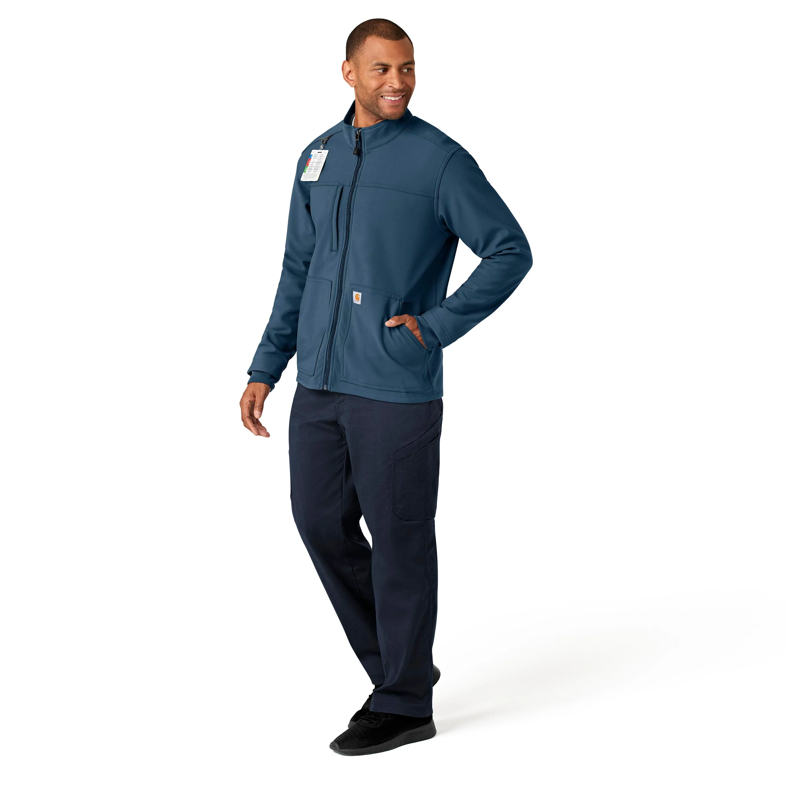 Carhartt Rugged Flex Men's Bonded Fleece Jacket - Storm Blue - Image 3