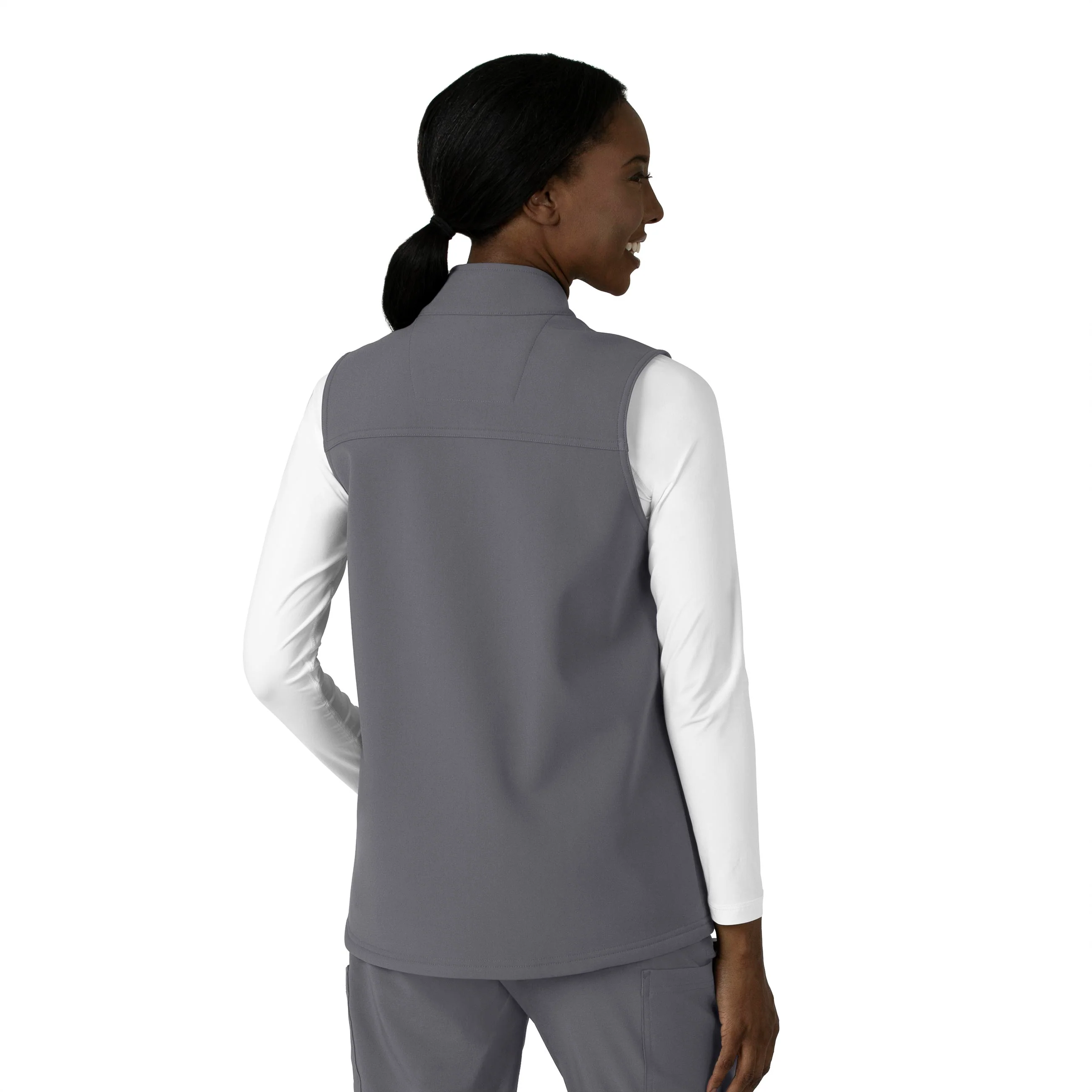 Carhartt Rugged Flex Women's Bonded Fleece Vest - Pewter - Image 2