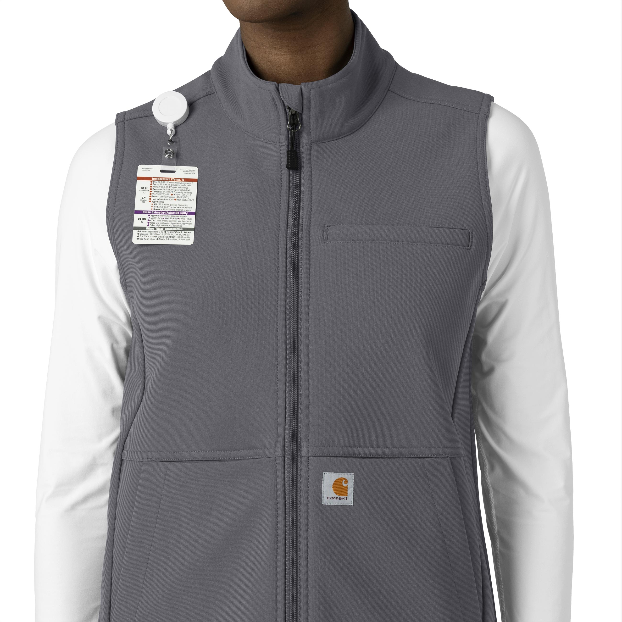Carhartt Rugged Flex Women's Bonded Fleece Vest - Pewter - Image 5