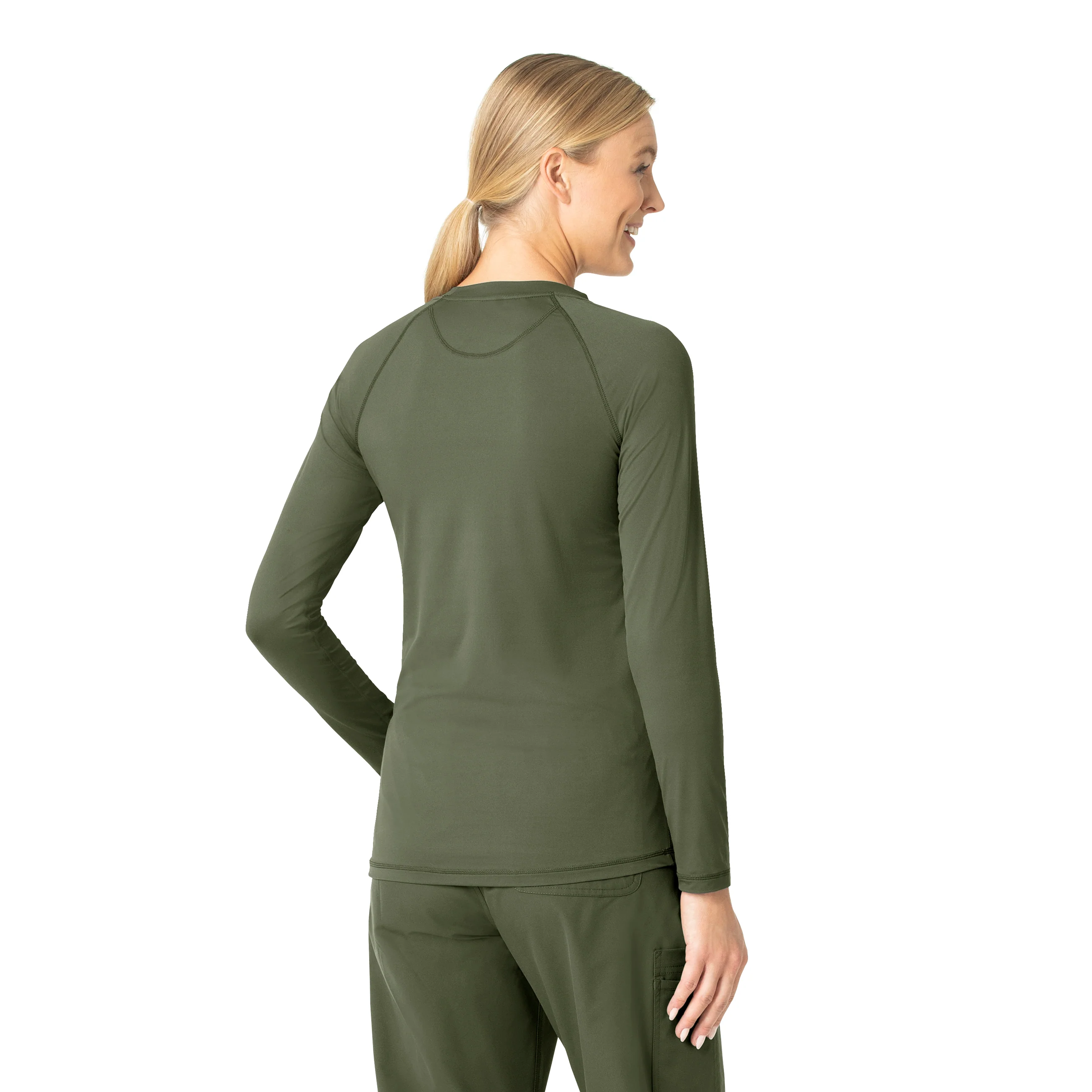 Carhartt Women's Performance Long Sleeve Tee - Olive - Image 2