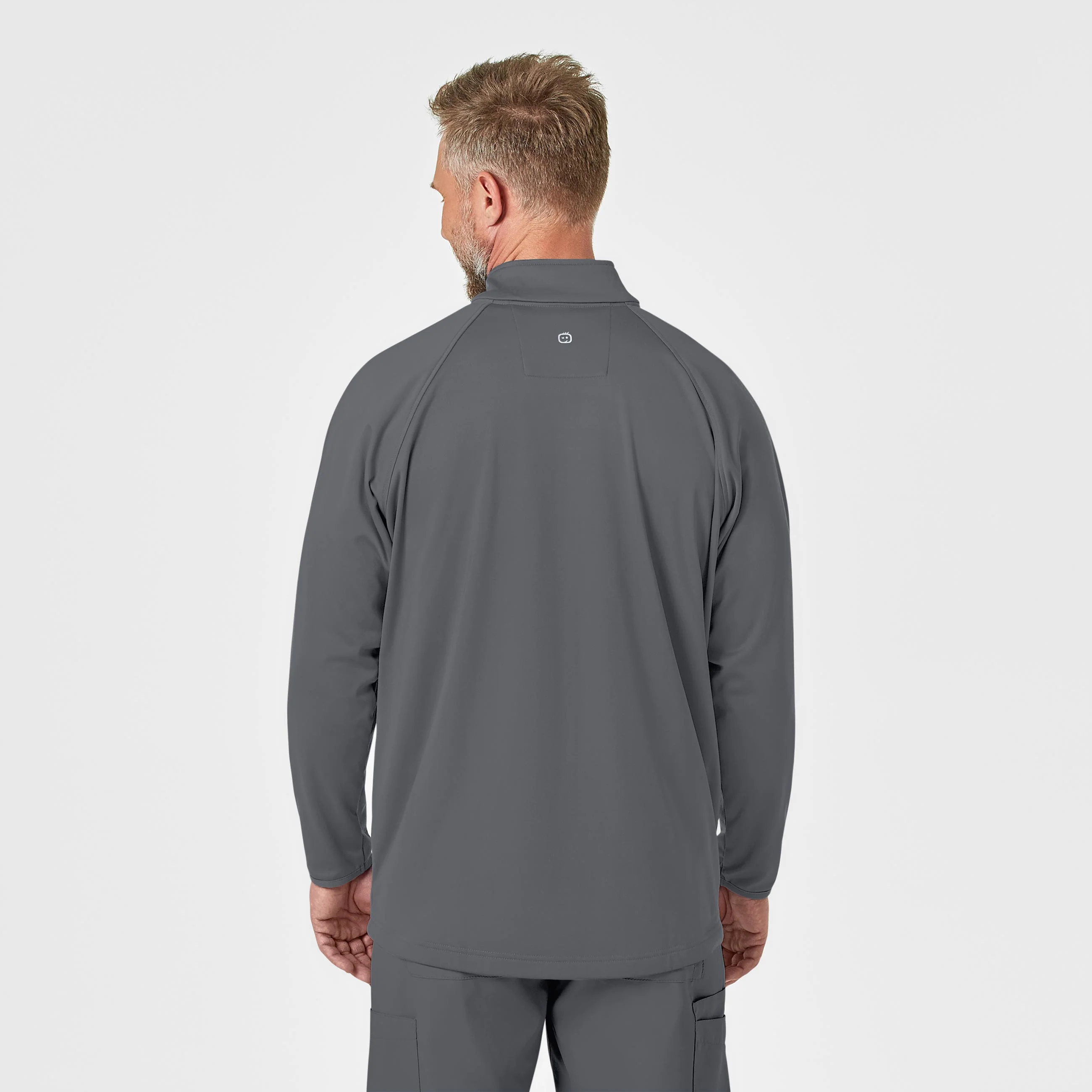 Men's Fleece Full Zip Jacket - Pewter - Image 2