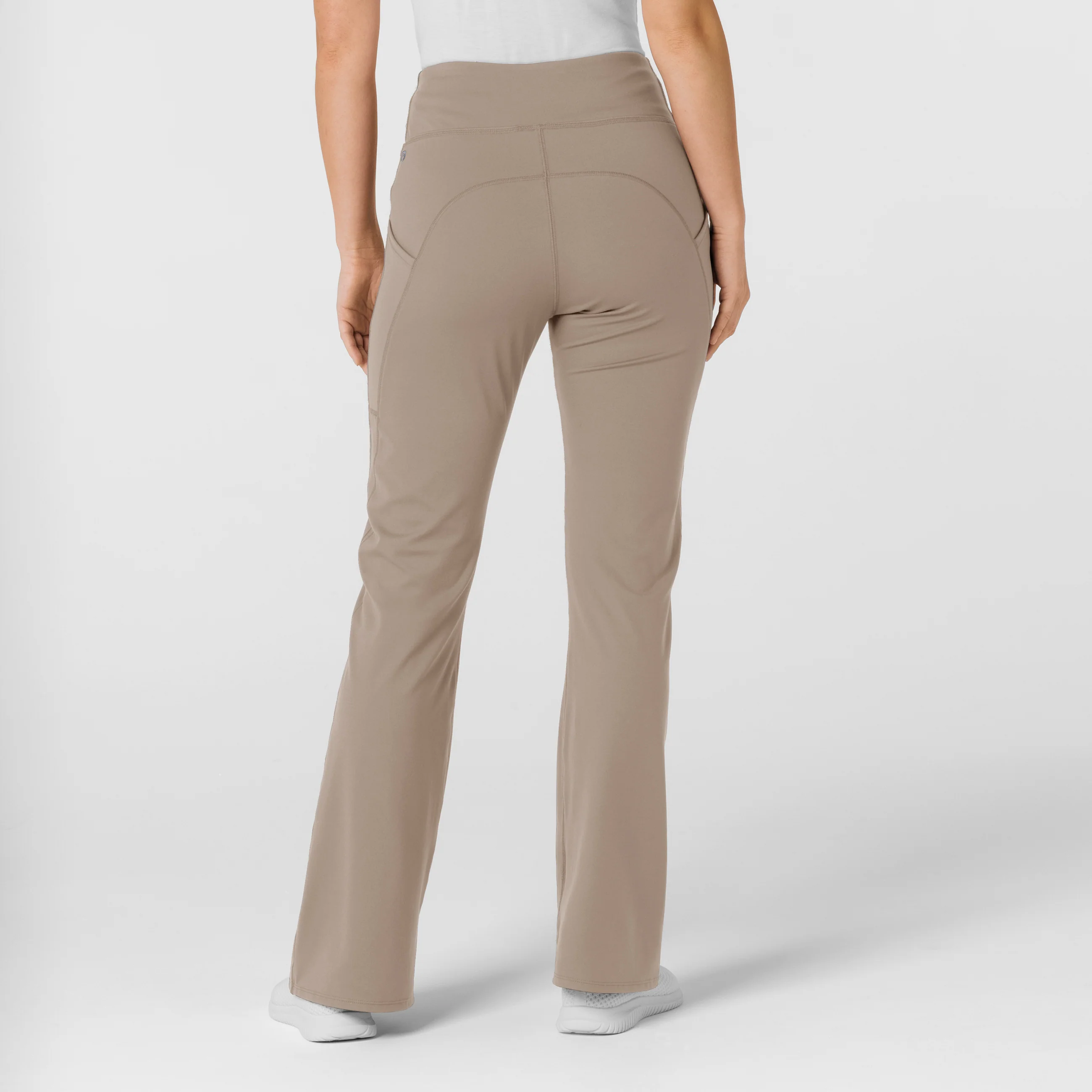 RENEW Knit Women's Flare Yoga Scrub Pant - Haze - Image 2
