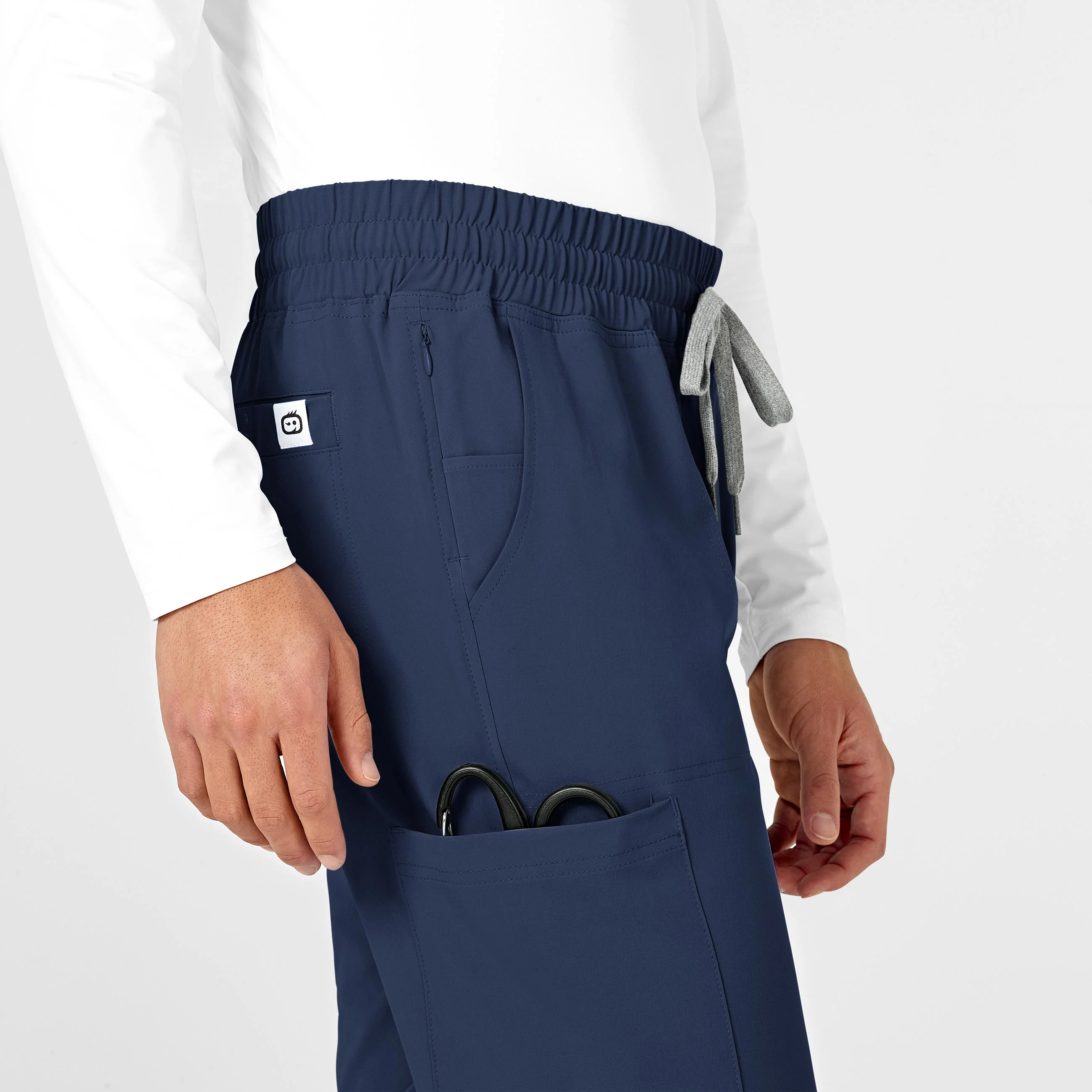 RENEW Mens Straight Slim Scrub Pant - Navy - Image 8