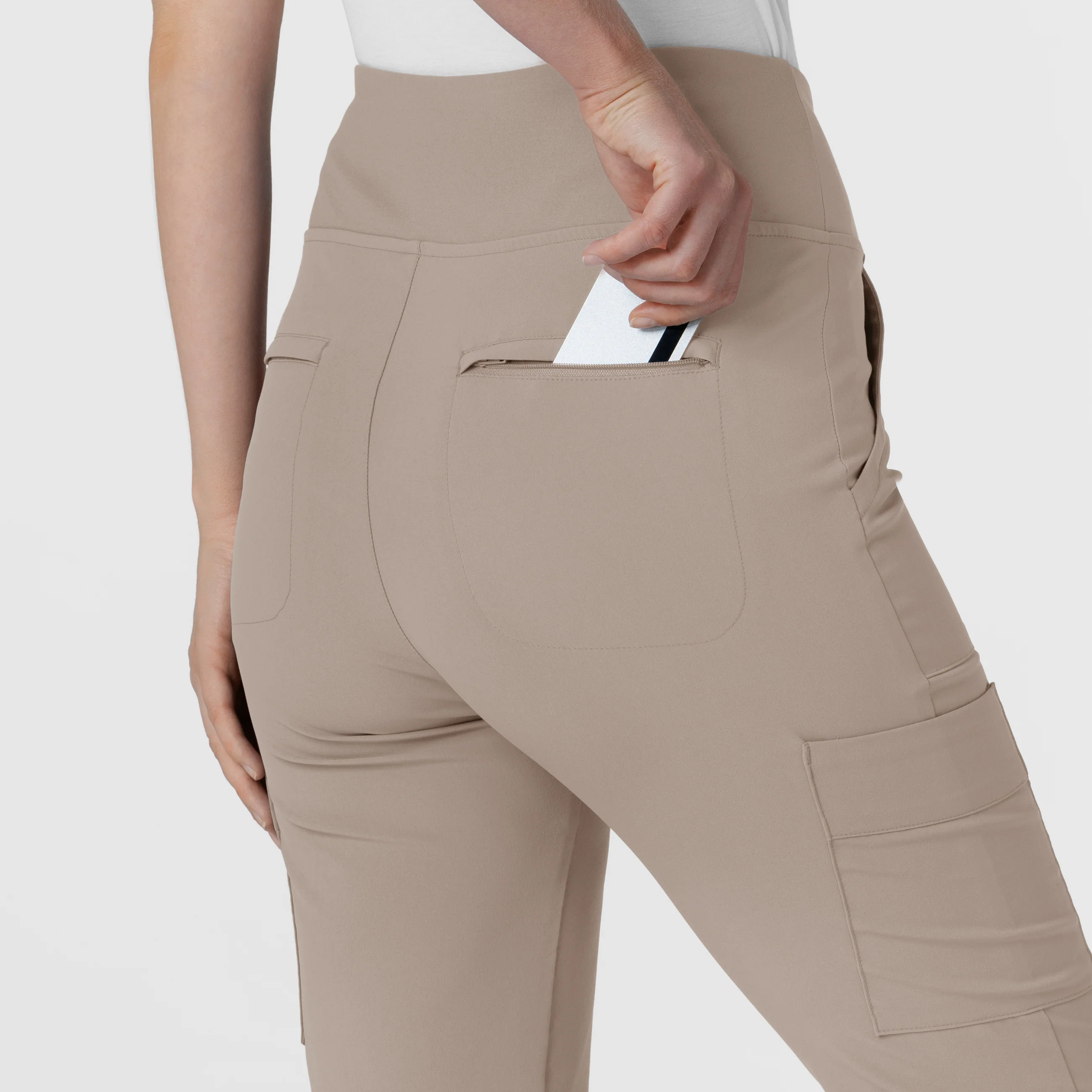 RENEW Women's Cargo Flare Scrub Pant - Haze - Image 10