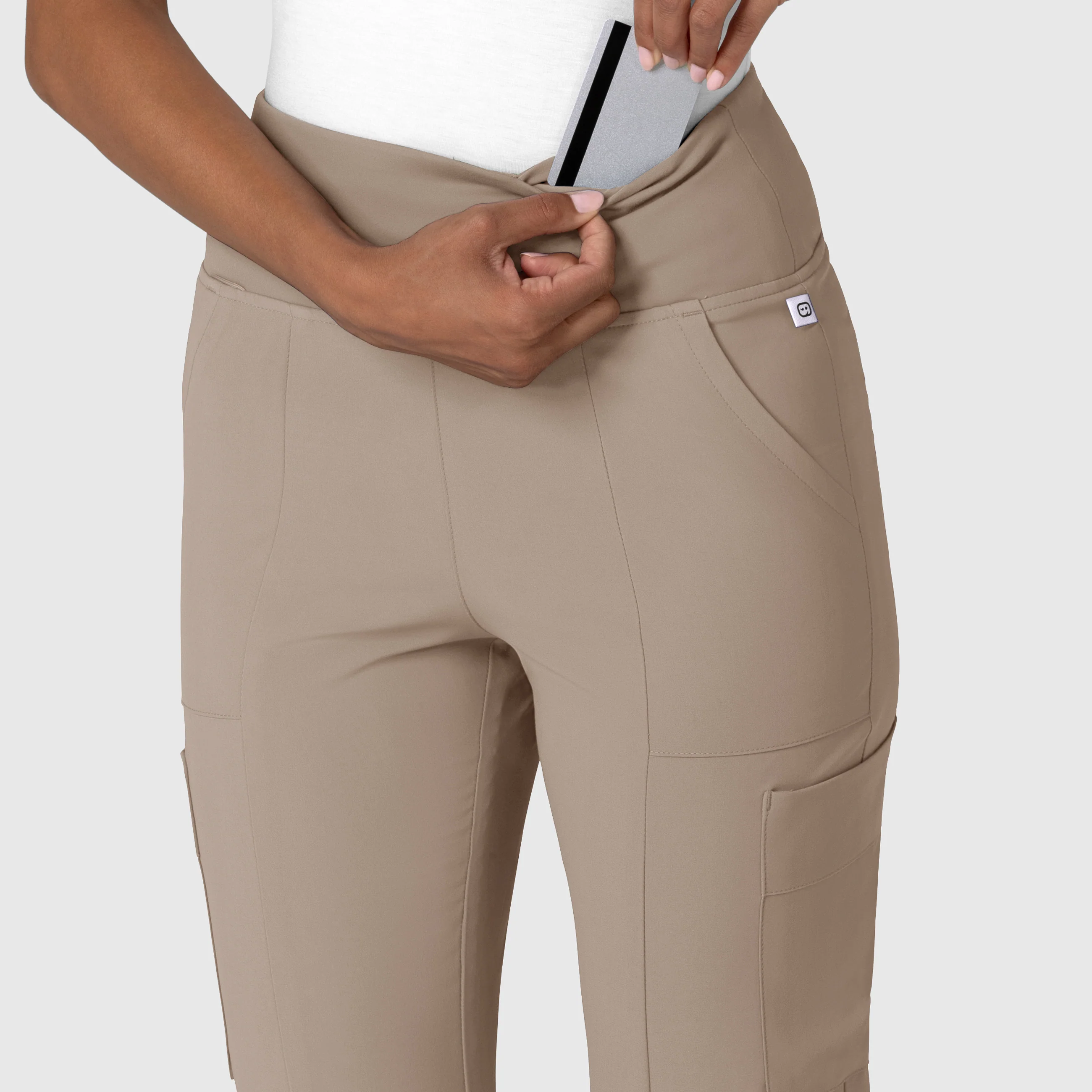 RENEW Women's Cargo Flare Scrub Pant - Haze - Image 7