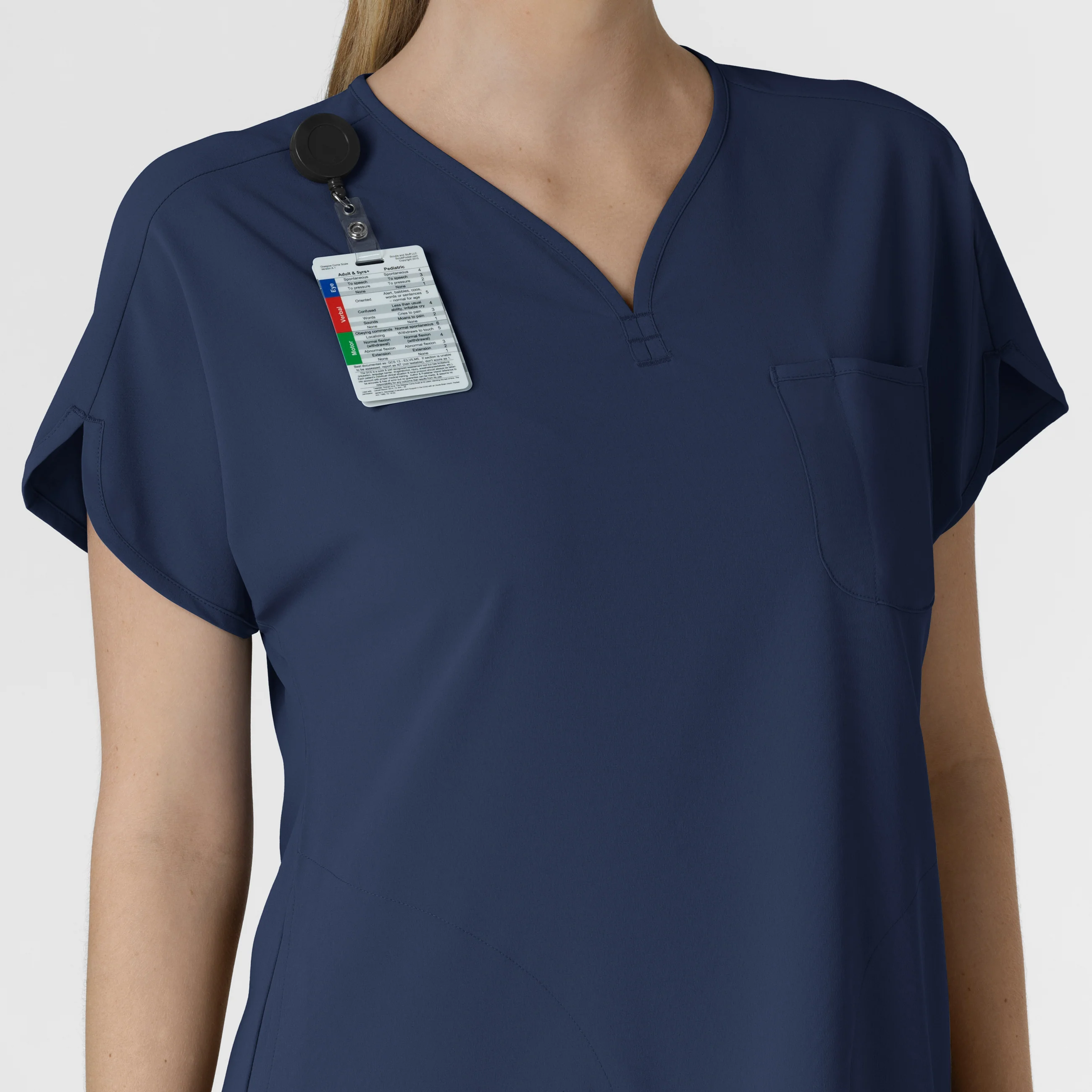 RENEW Women's Dolman Scrub Top - Navy - Image 7