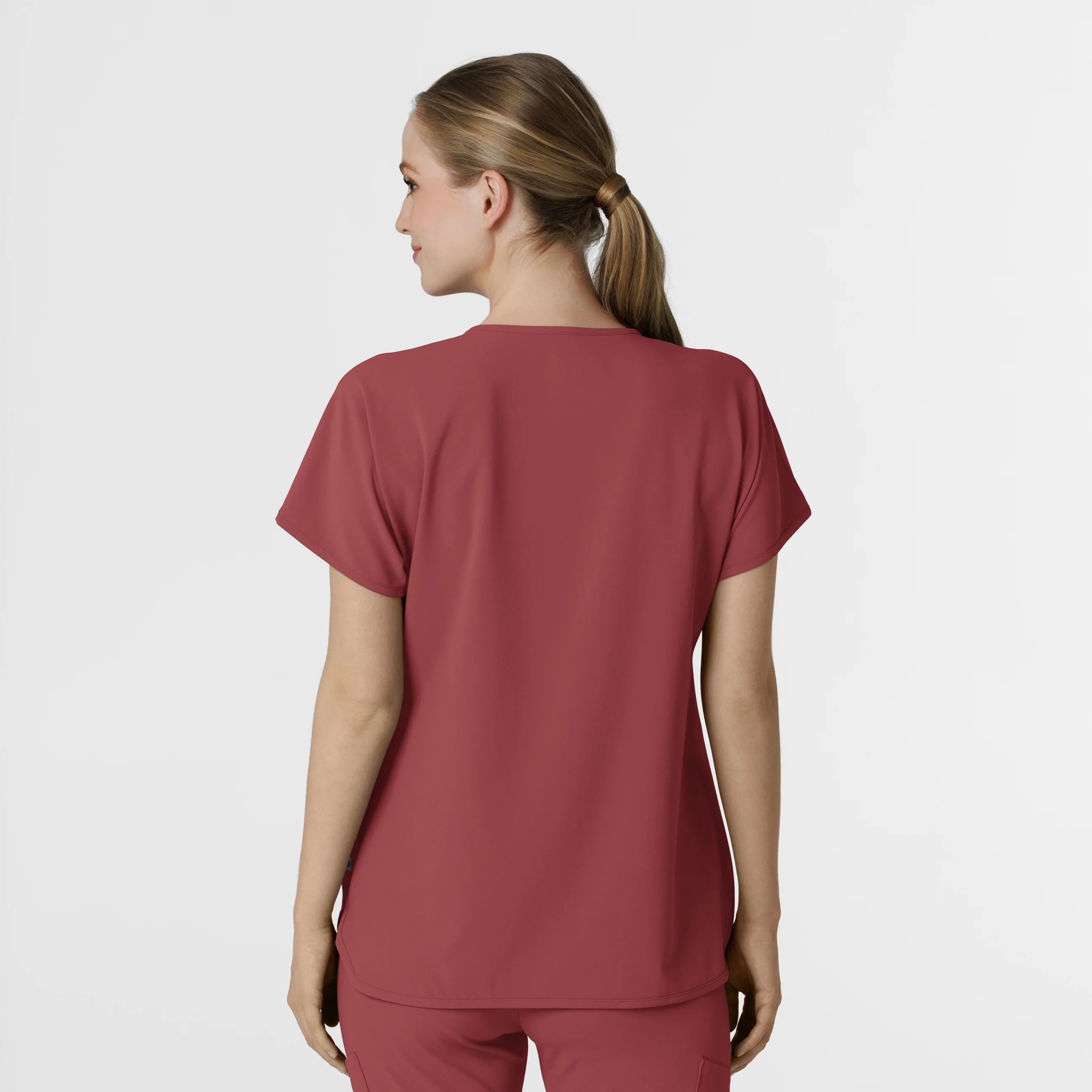 RENEW Women's Dolman Scrub Top - Ruby - Image 2