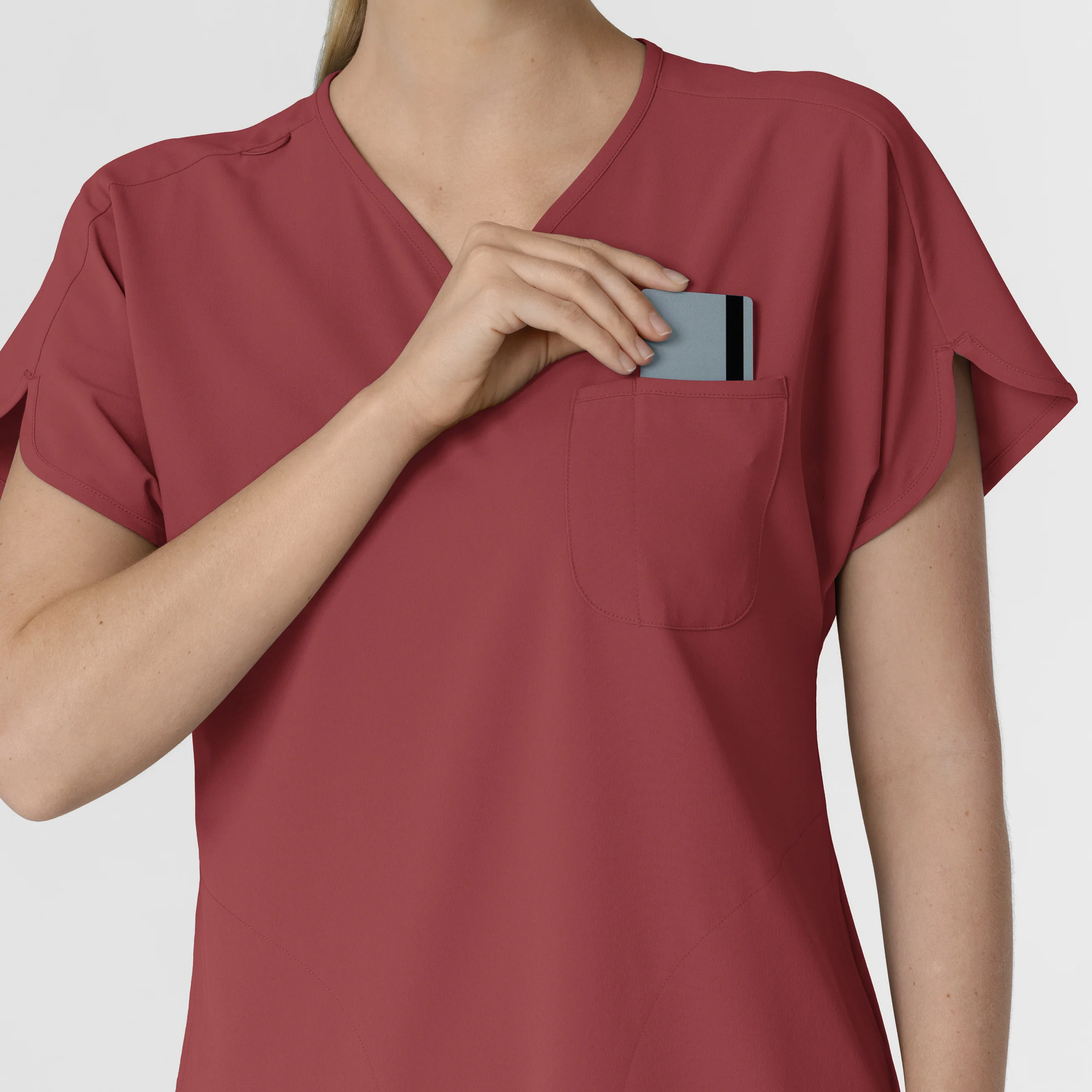 RENEW Women's Dolman Scrub Top - Ruby - Image 8