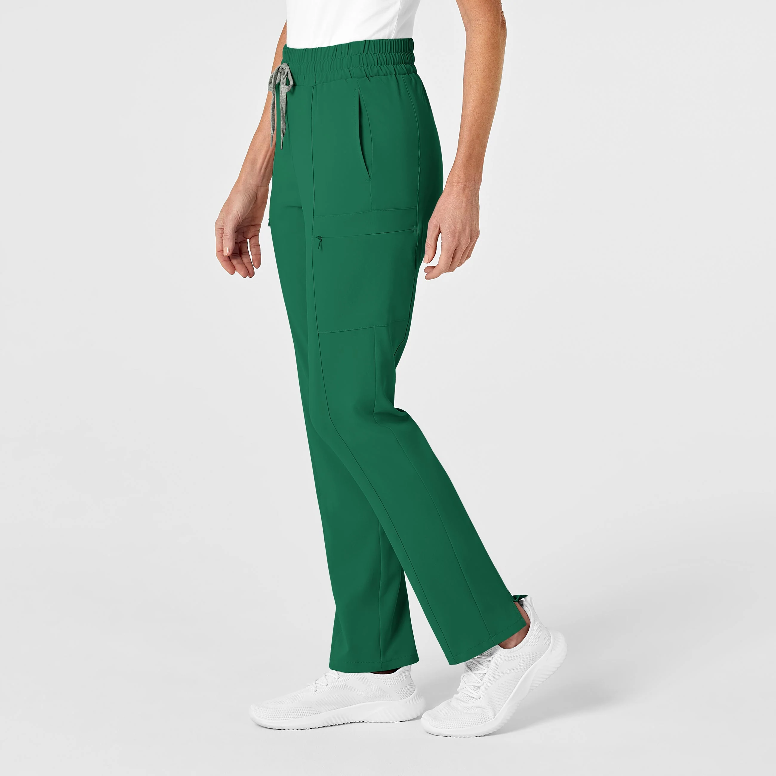 RENEW Women's High Waist Slim Leg Scrub Pant - Hunter - Image 4