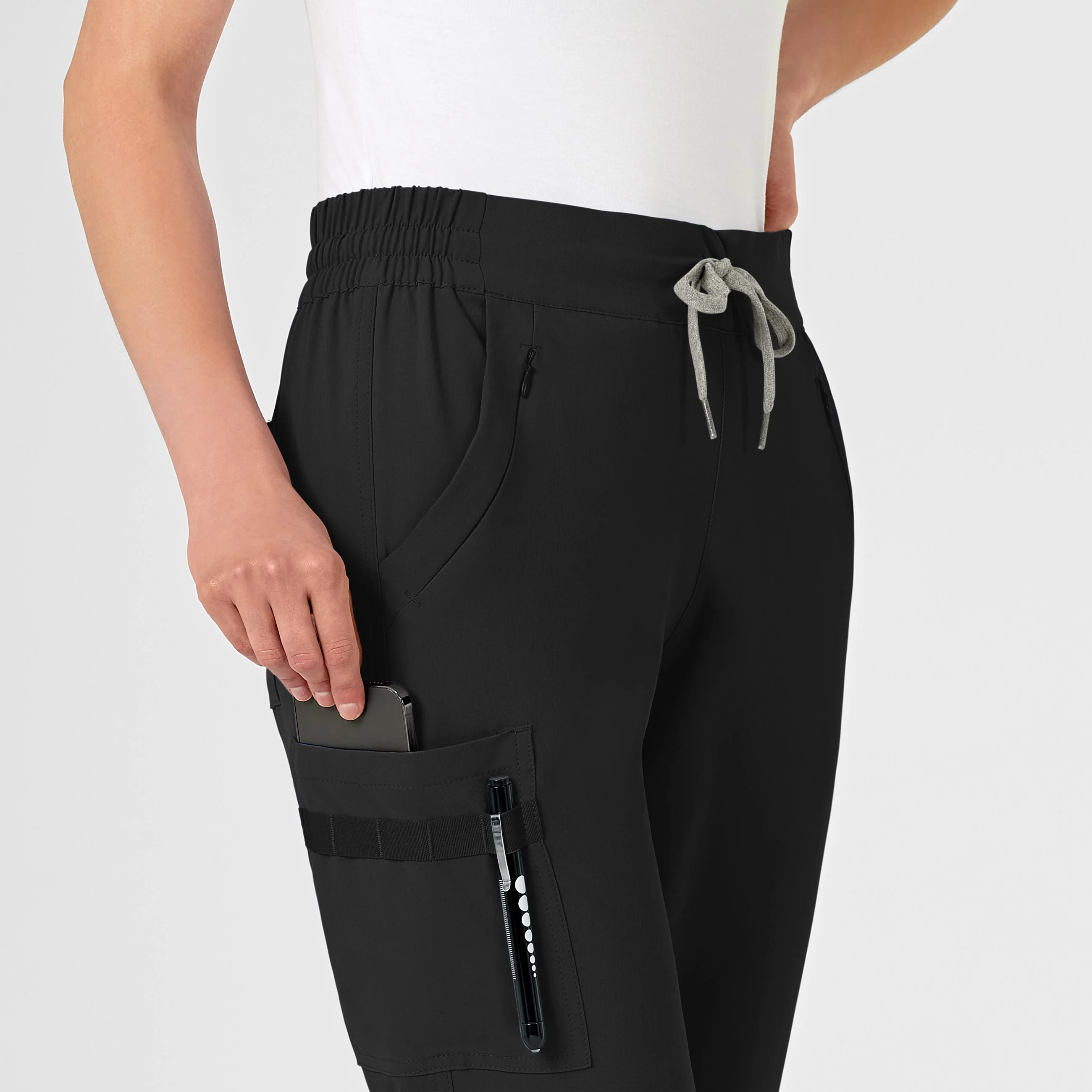 RENEW Women's Jogger Scrub Pant - Black - Image 6