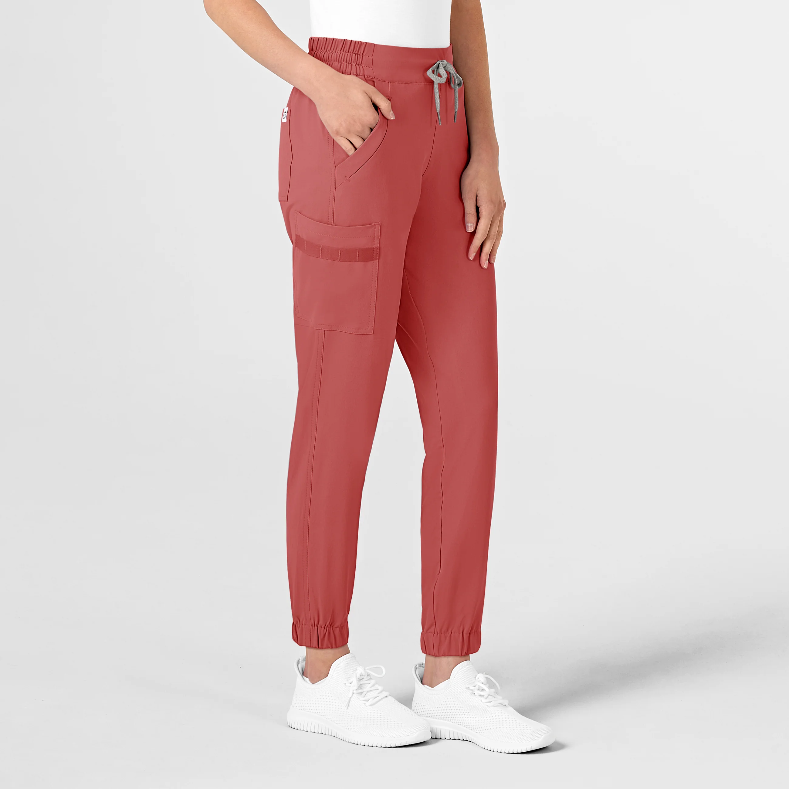 RENEW Women's Jogger Scrub Pant - Mineral Red - Image 3