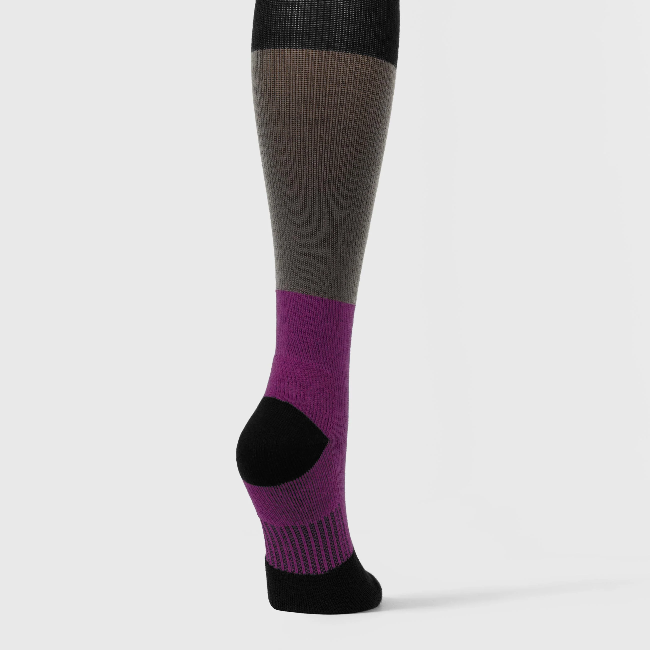 Compression Socks - Black/Dark Grey/Raspberry - Image 2