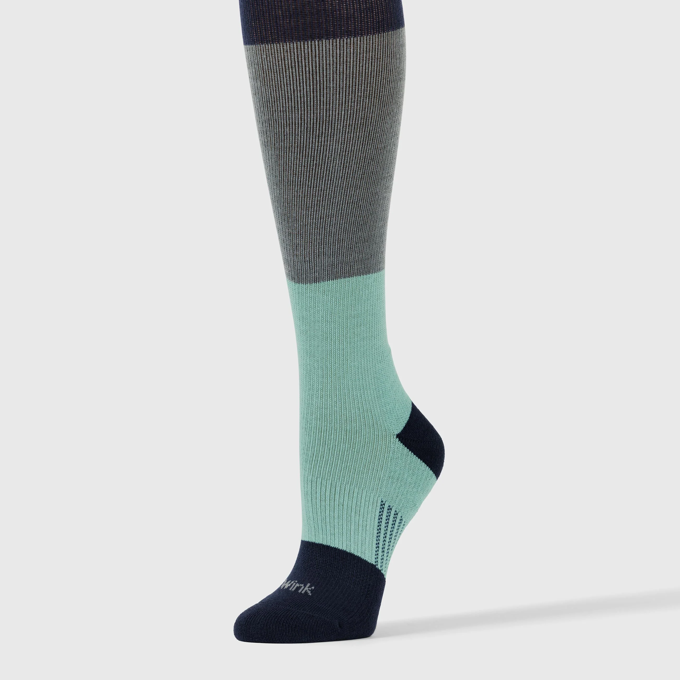 Compression Socks - Navy/Light Grey/Turquoise - Image 3