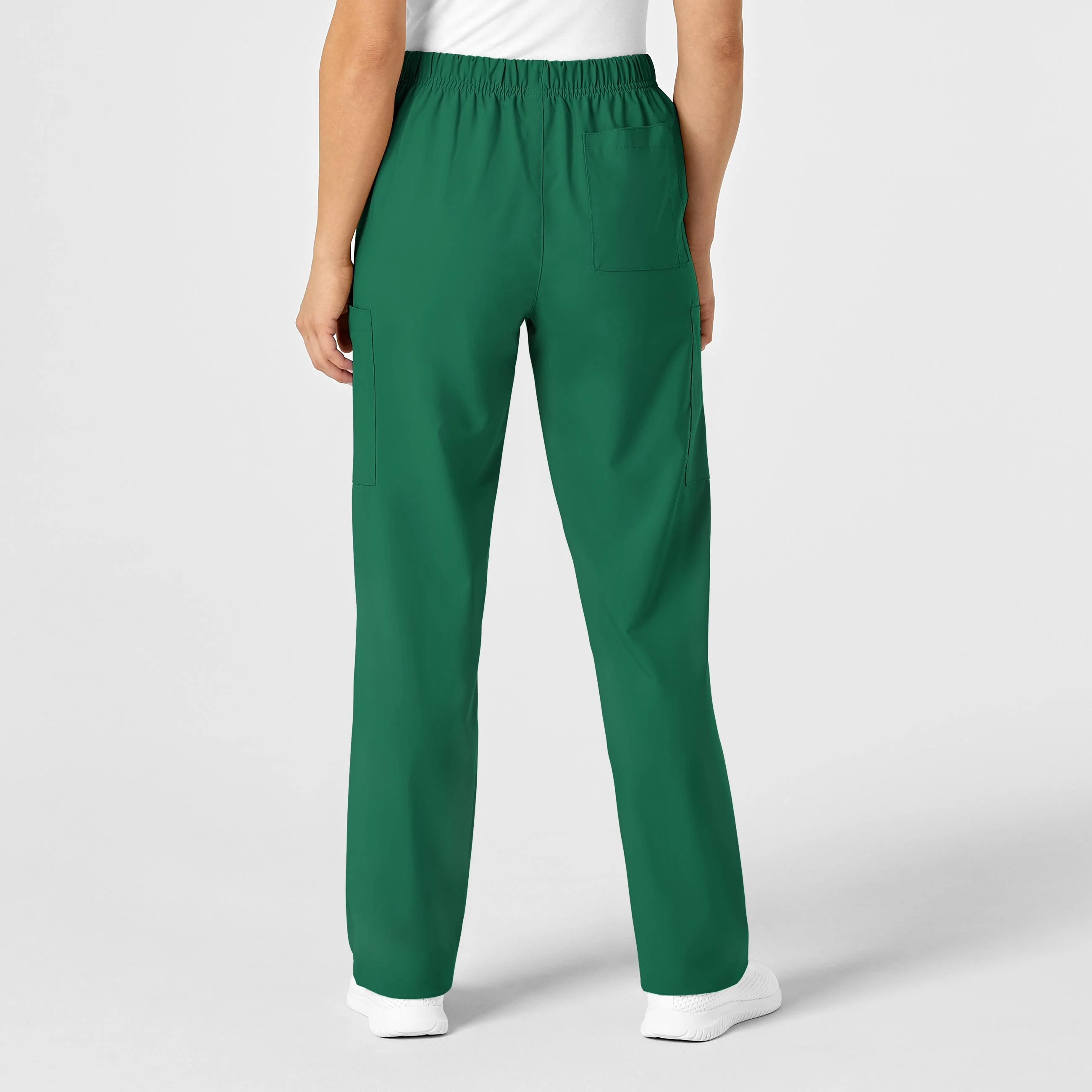 W123 Unisex Multi-Cargo Scrub Pant - Hunter - Image 3