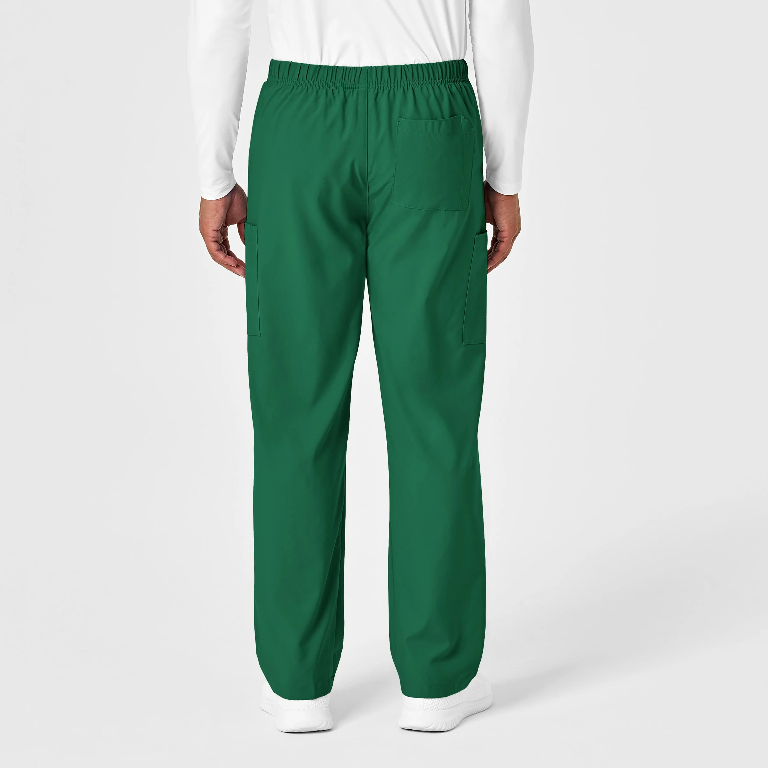 W123 Unisex Multi-Cargo Scrub Pant - Hunter - Image 4