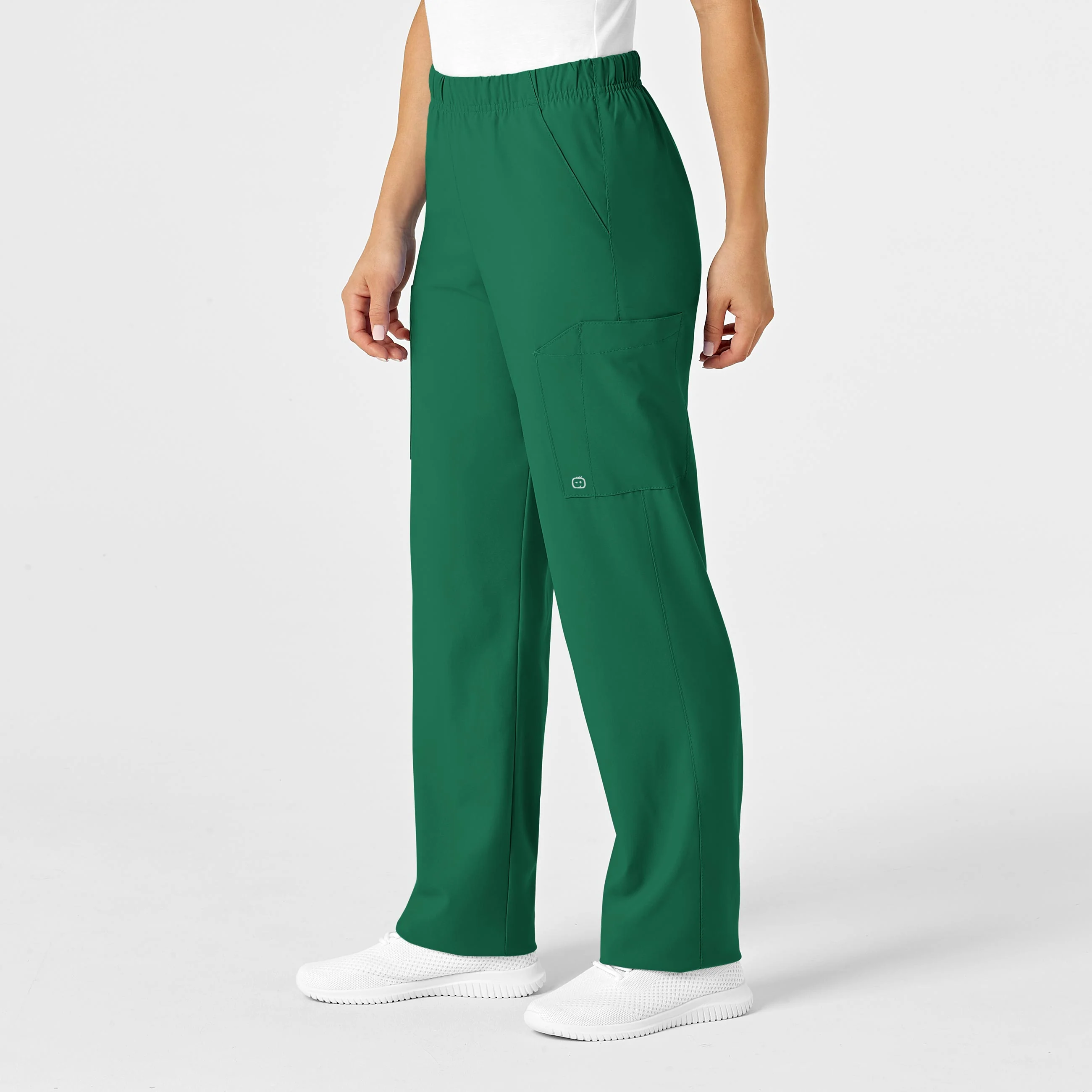 W123 Unisex Multi-Cargo Scrub Pant - Hunter - Image 7