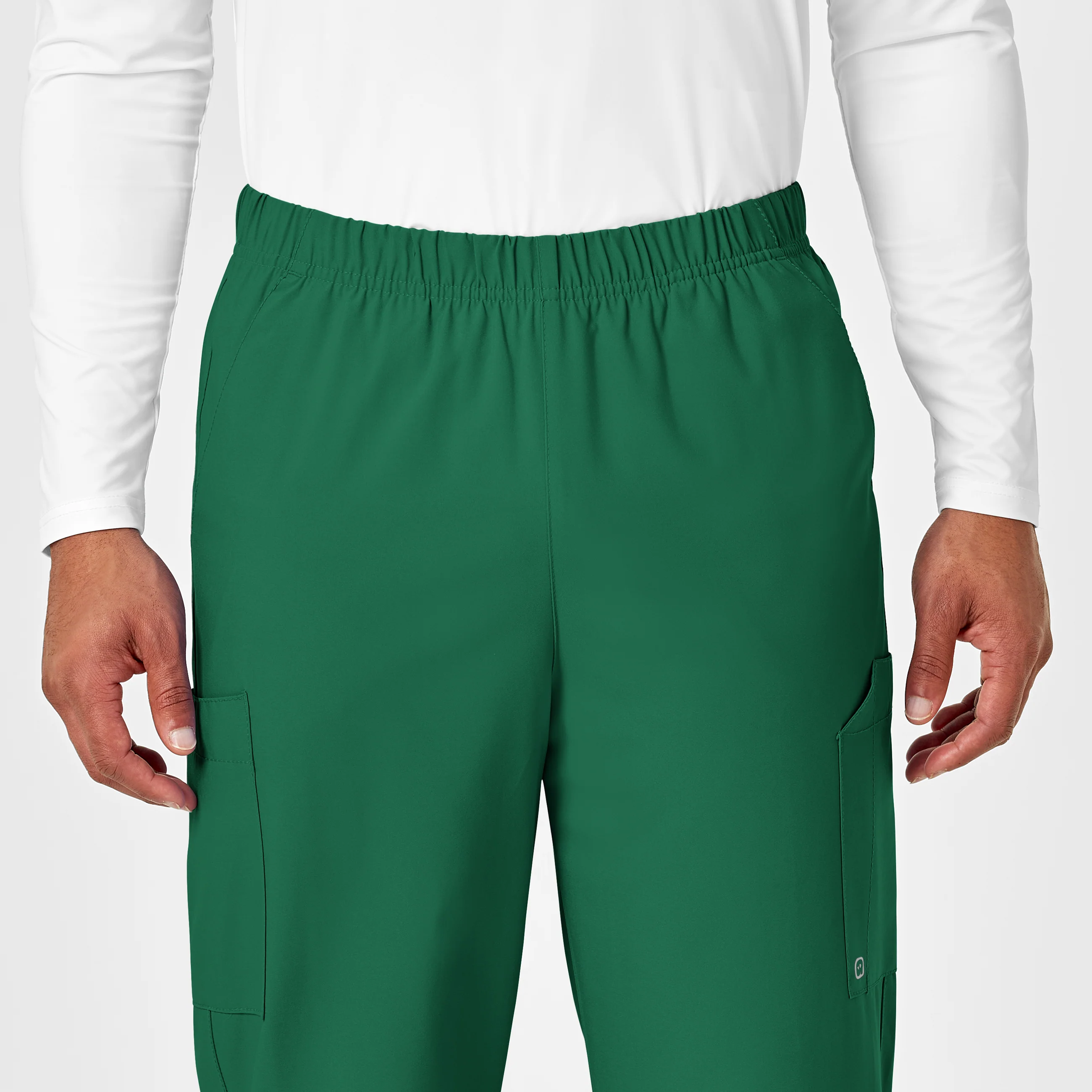 W123 Unisex Multi-Cargo Scrub Pant - Hunter - Image 9