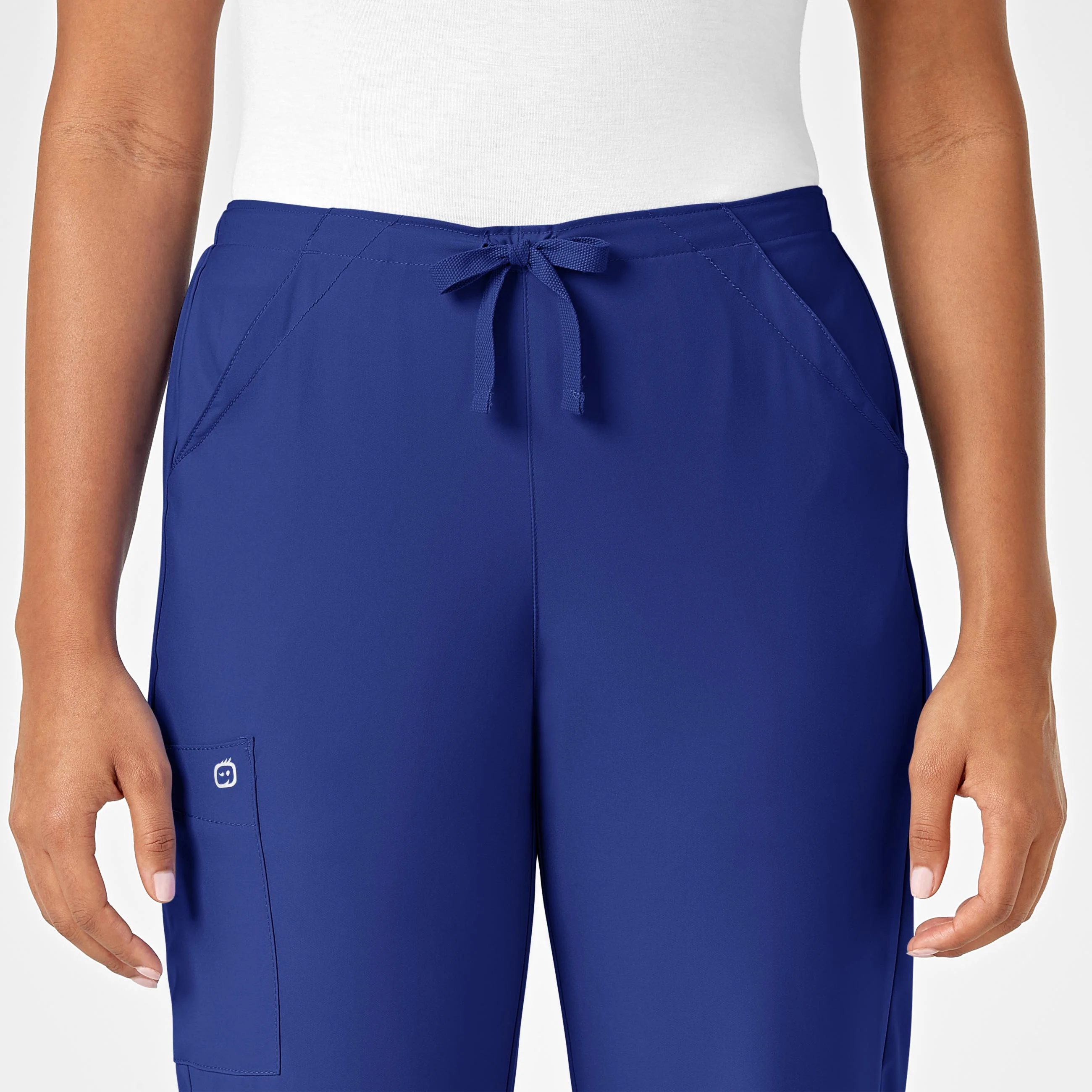 W123 Women's Drawstring Scrub Pant - Galaxy Blue - Image 4