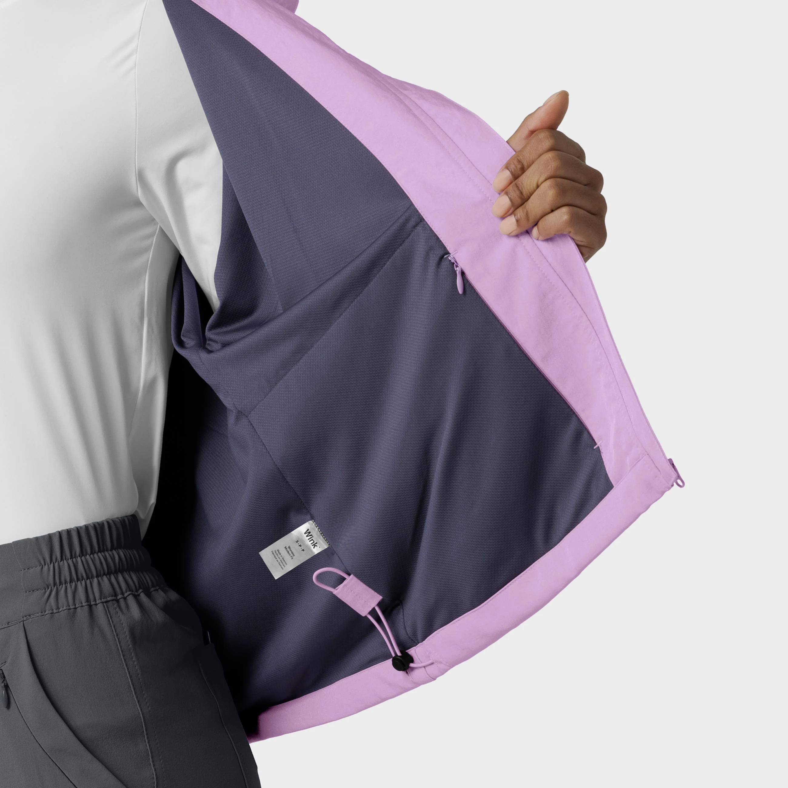 Women’s BreezeBreaker Scrub Jacket - Light Orchid - Image 11
