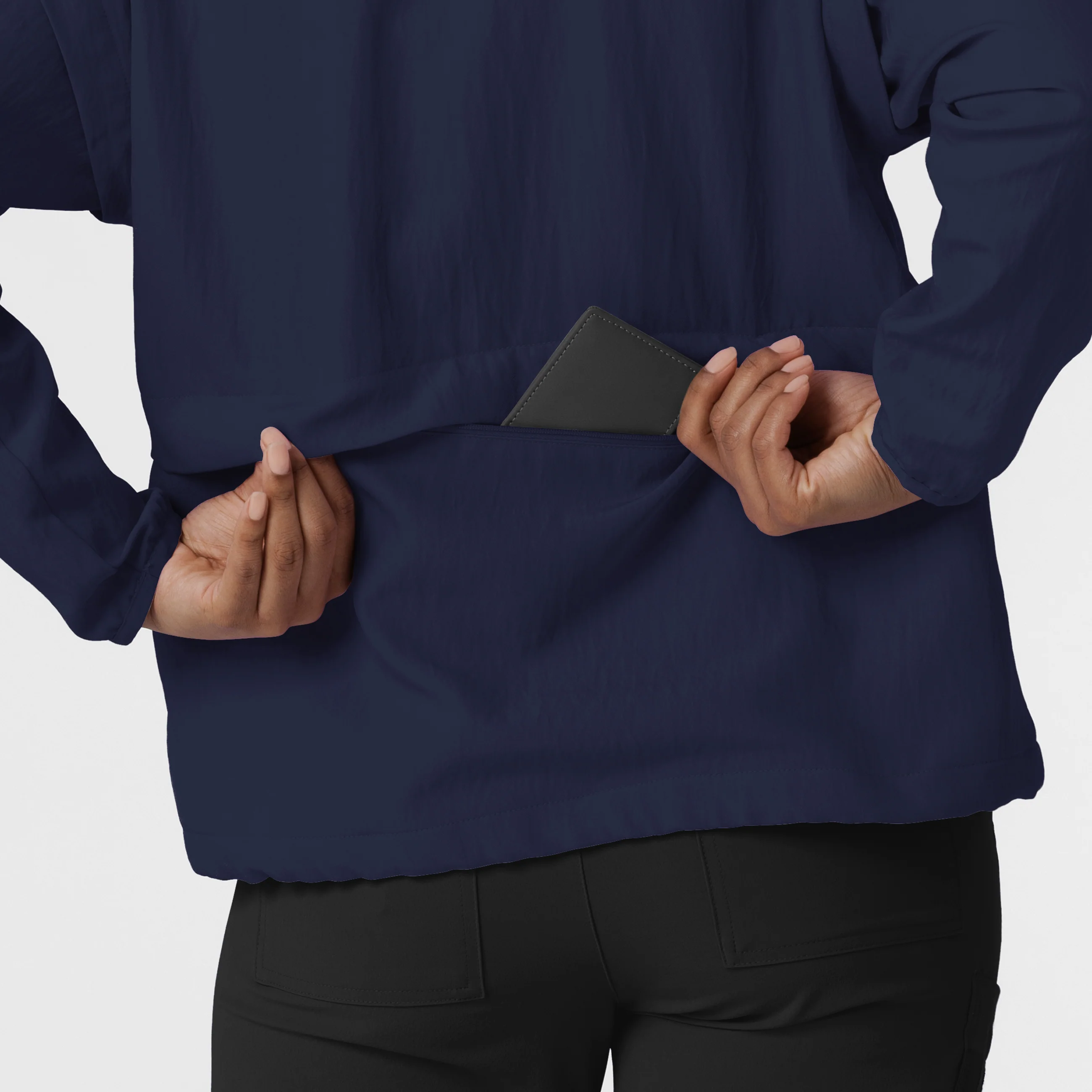 Women's BreezeBreaker Scrub Jacket - Navy - Image 10